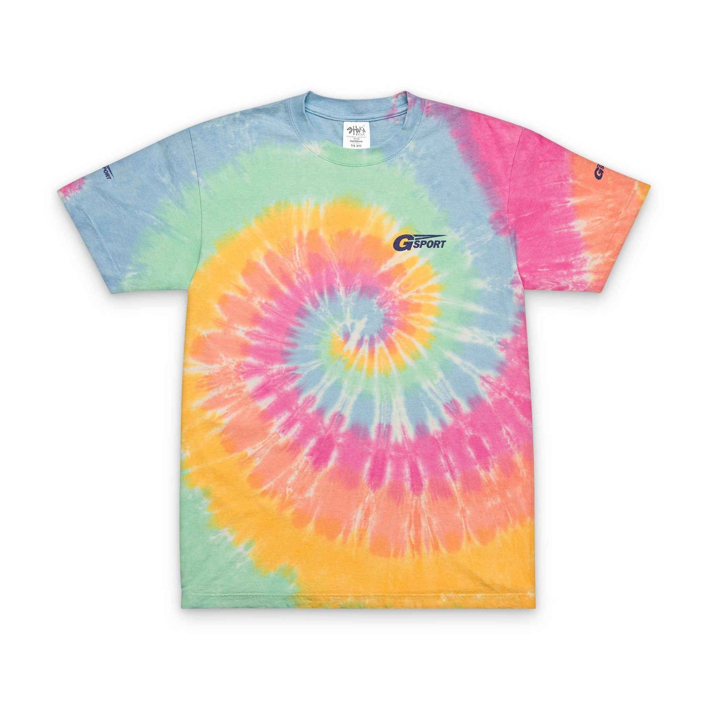 G Sport Embroidered Tie-Dye T-Shirt — Oversized Casual Streetwear