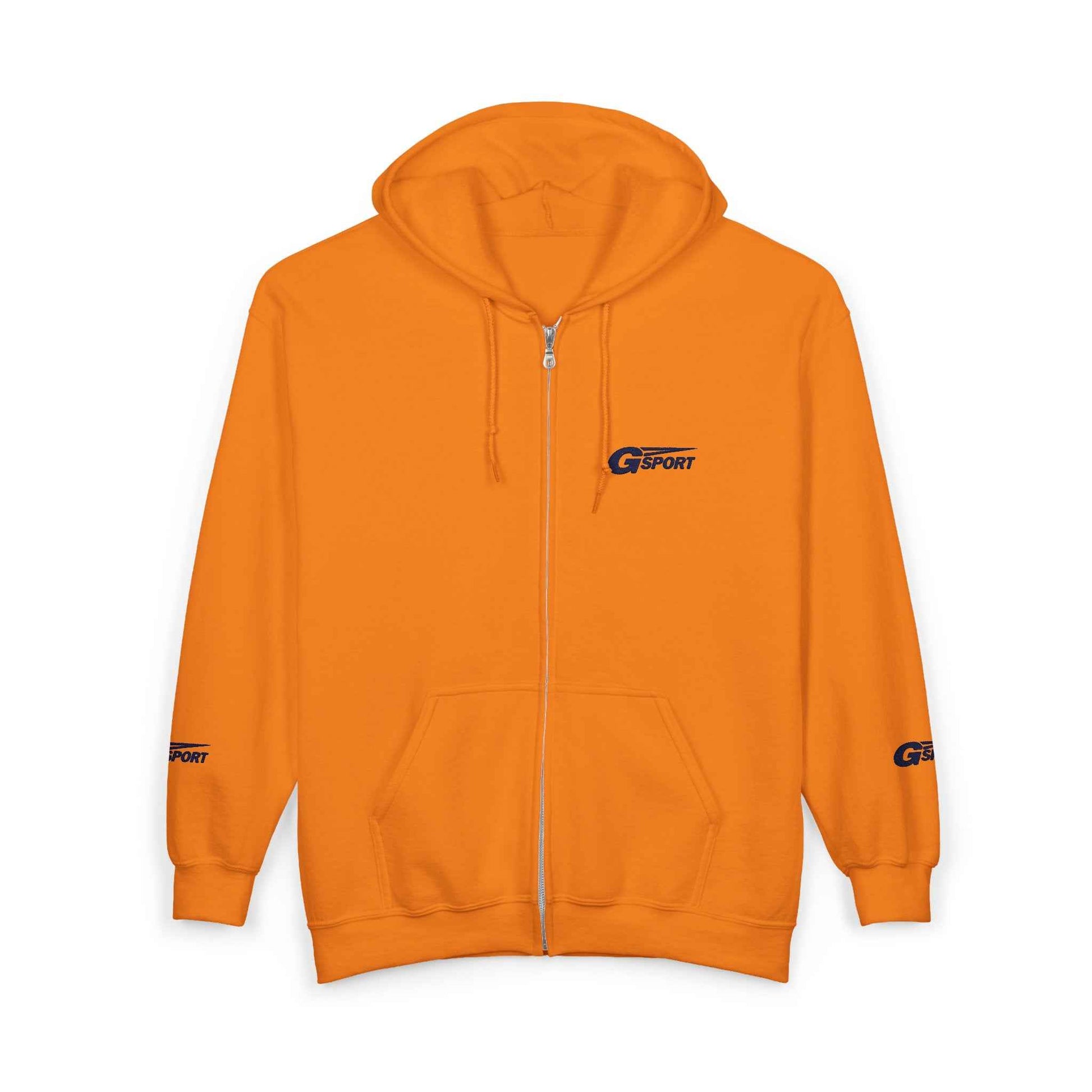 Zip Hoodie with Small Chest Logo – Casual Champion-Inspired Full-Zip Sweatshirt