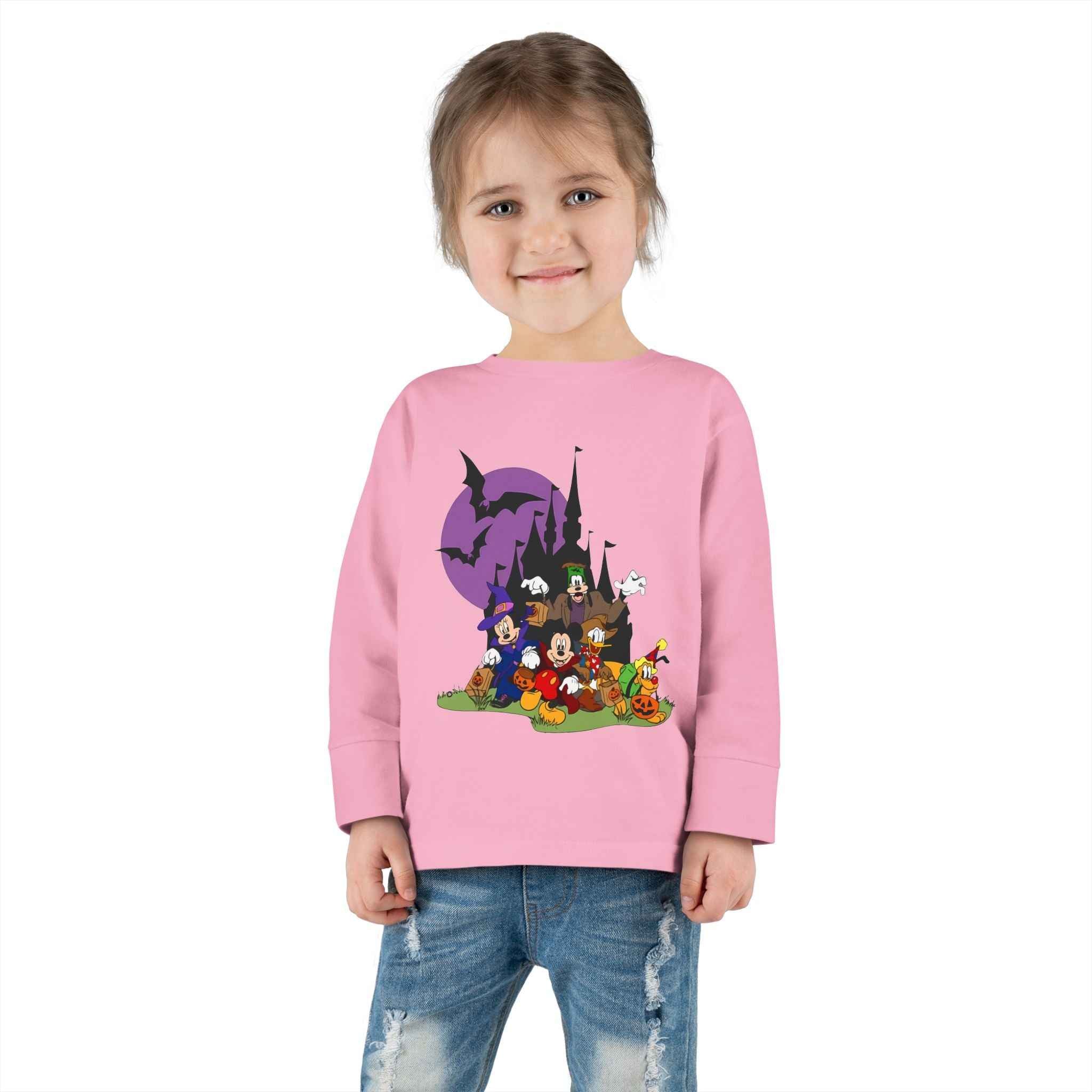 Toddler Halloween Tee - Long Sleeve Spooky Season Outfit, Ideal Trick or Treat Costume, Comfortable Kids Playwear