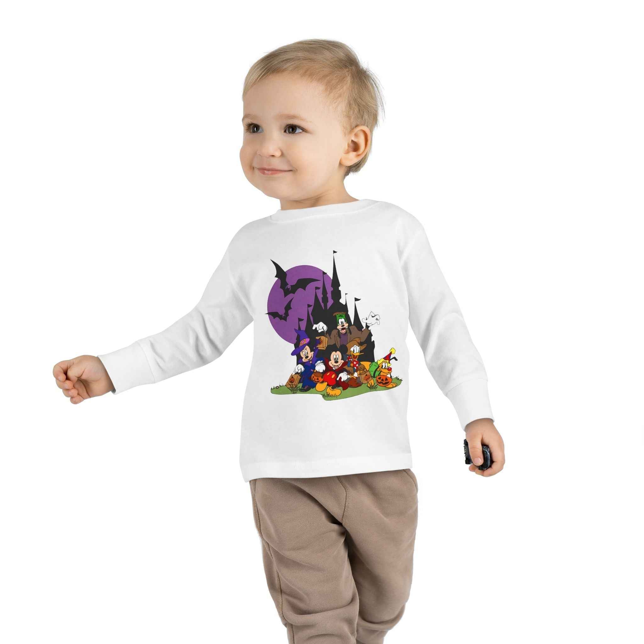 Toddler Halloween Tee - Long Sleeve Spooky Season Outfit, Ideal Trick or Treat Costume, Comfortable Kids Playwear