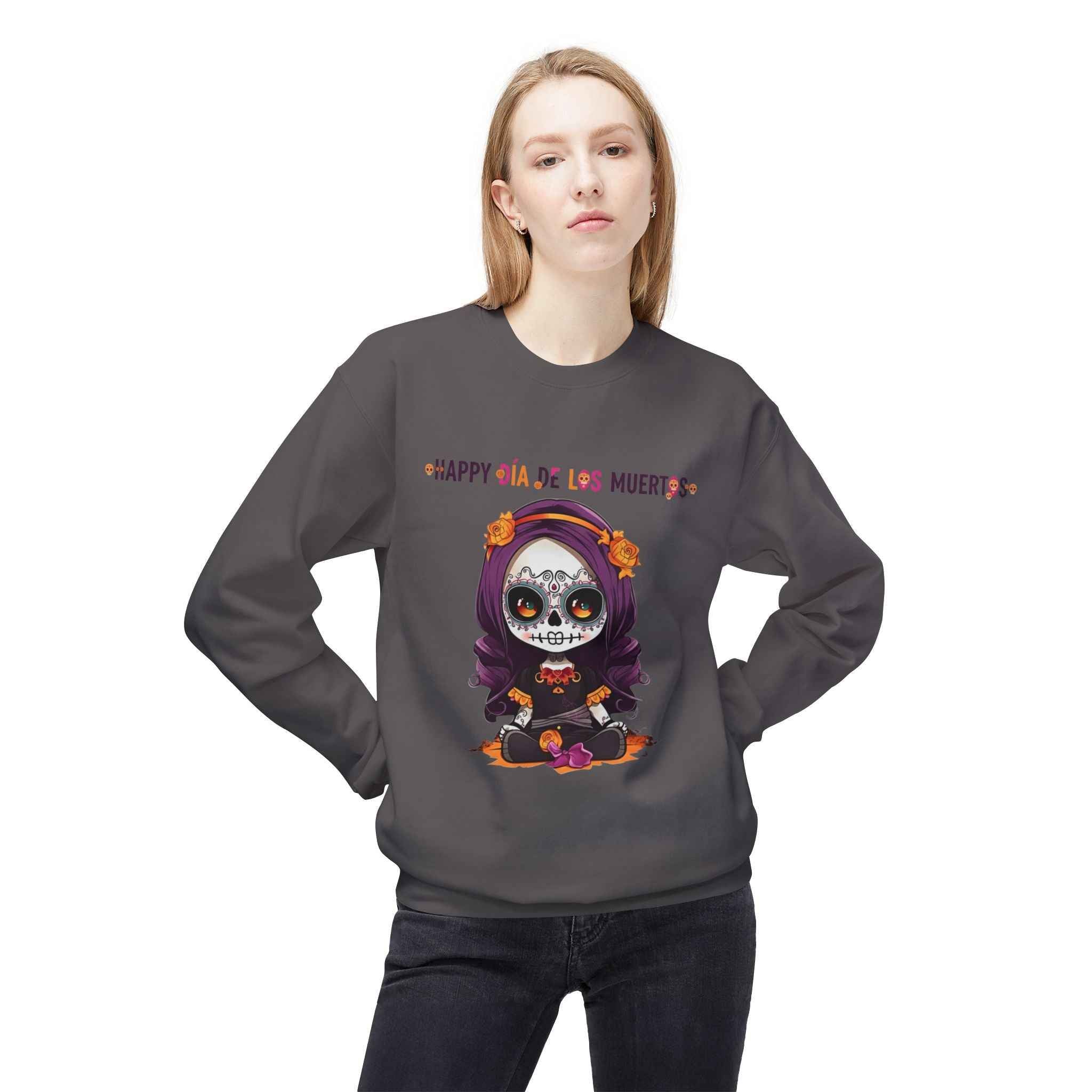 Día de Los Muertos Sweatshirt - Day of the Dead Fleece Crewneck for Festive Comfort