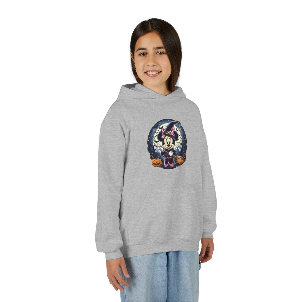 Youth Halloween Hoodie - Adorable Witch Design for Kids