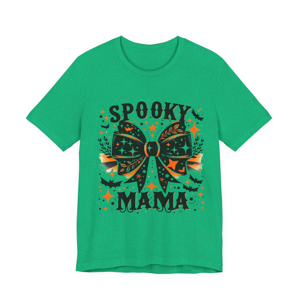 Spooky Mama T-Shirt - Unisex Jersey Tee for Halloween, Family Events, Gifts for Moms, Autumn Fashion, Casual Wear
