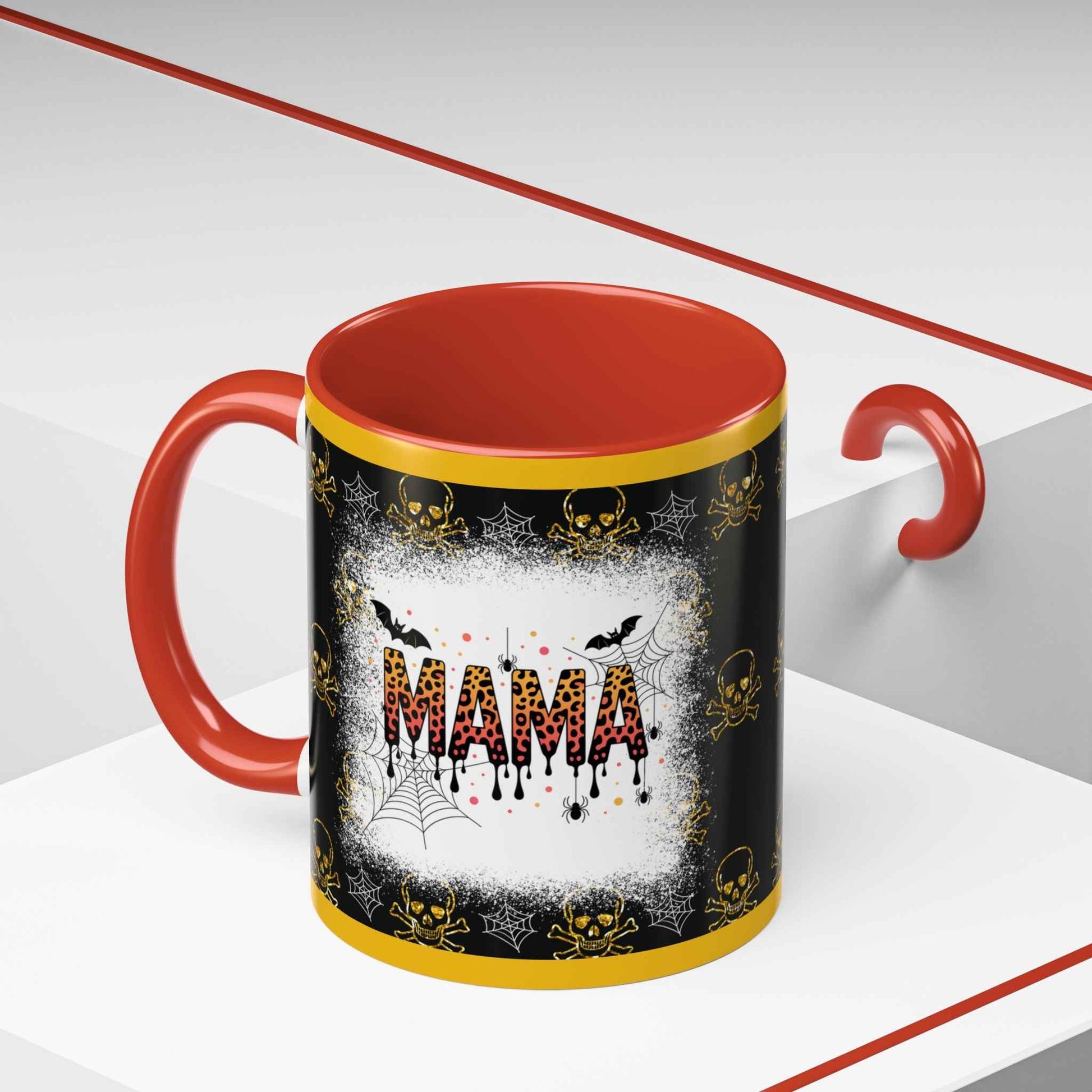 Spooky Mama Coffee Mug - Unique Personalized Halloween Gift, Goth Decor, Witchy Mug