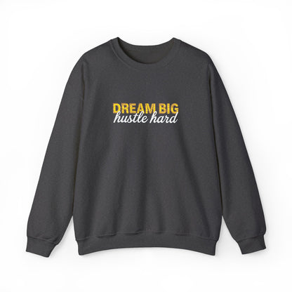 Dream Big Floral Sweatshirt - Inspirational Crewneck Pullover "Dream Big, Sparkle Fierce" - Ghita Shop
