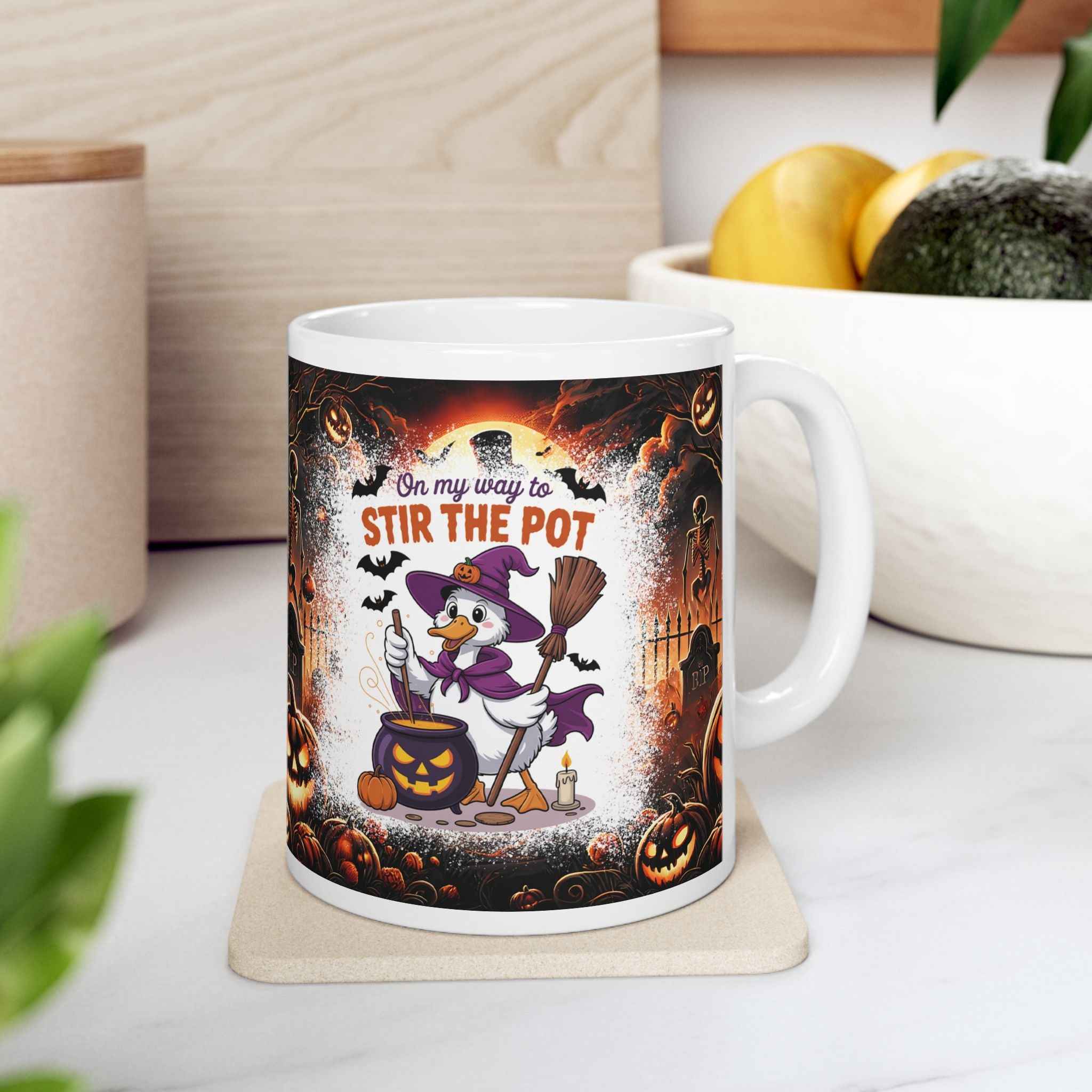 Mug - Stir the Pot Mug Ceramic (11oz, 15oz) for Coffee Lovers