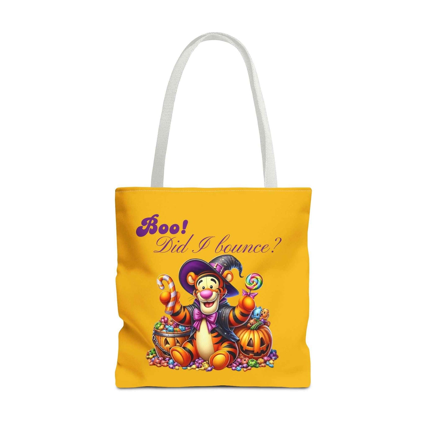 Halloween Tote Bag - Boo! Did I Bounce? Fun Trick or Treat Bag, Cute Gift for Halloween Lovers, Seasonal Shopping Bag, Fall Decor