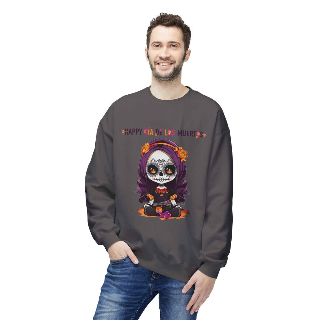 Día de Los Muertos Sweatshirt - Day of the Dead Fleece Crewneck for Festive Comfort