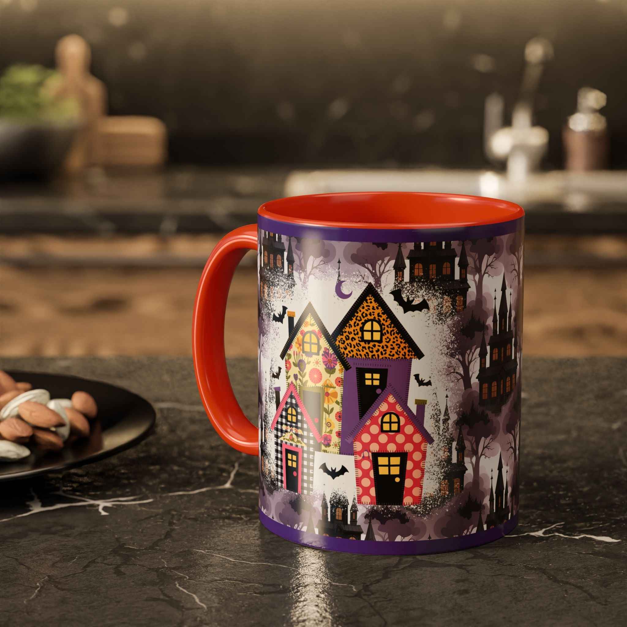Colorful Halloween Mugs - Unique Witch-Themed Coffee Cup for Spooky Autumn Gifts