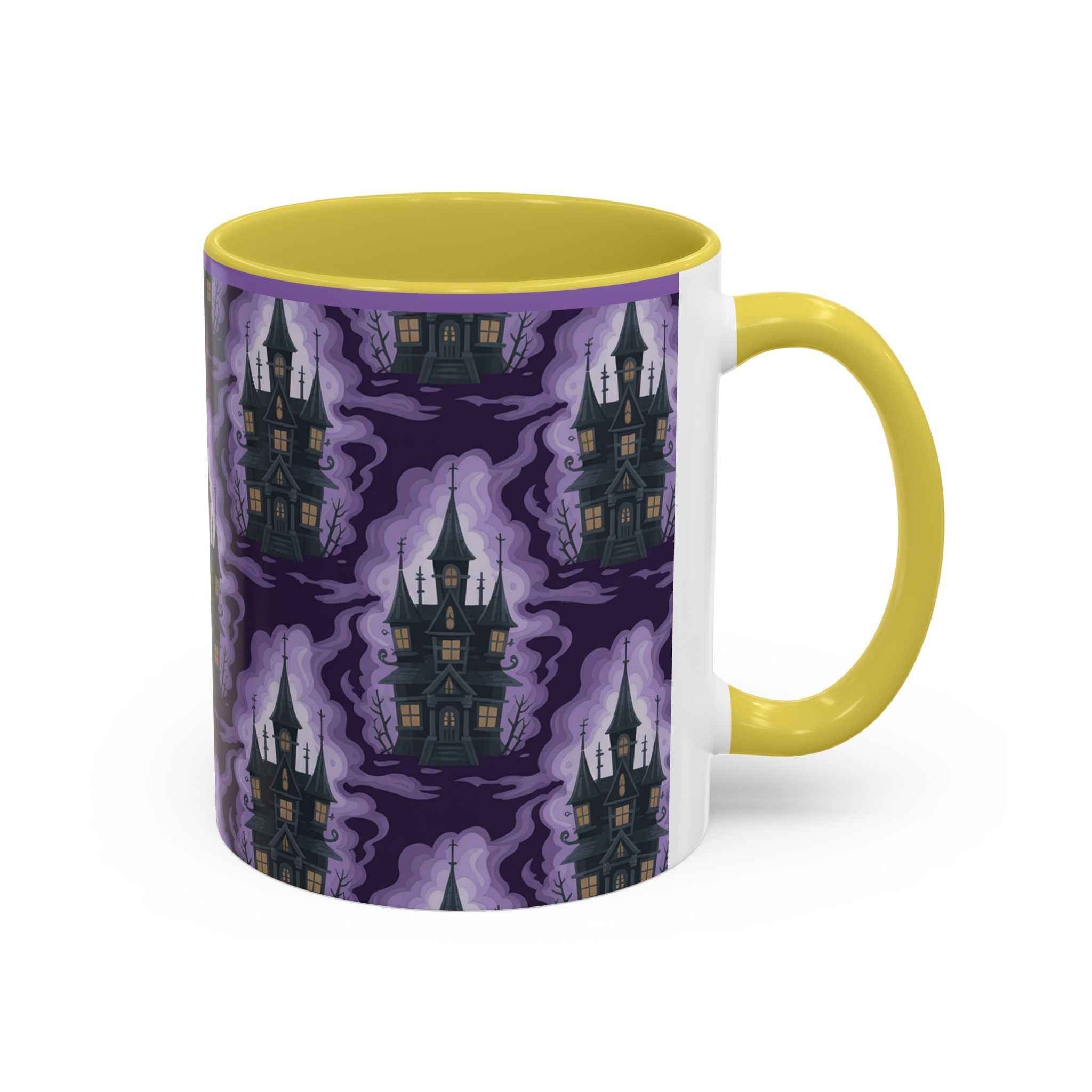 Haunted Castle Coffee Mug - Gothic Halloween Drinkware for Spooky Sips