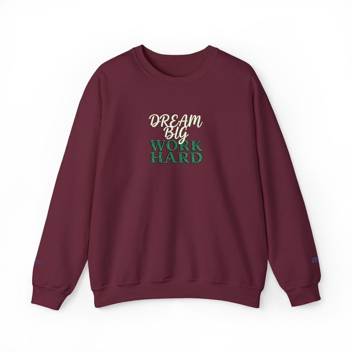 Dream Big Floral Crewneck Sweatshirt — "Dream Big, Sparkle Fierce" Inspirational Pullover - Ghita Shop