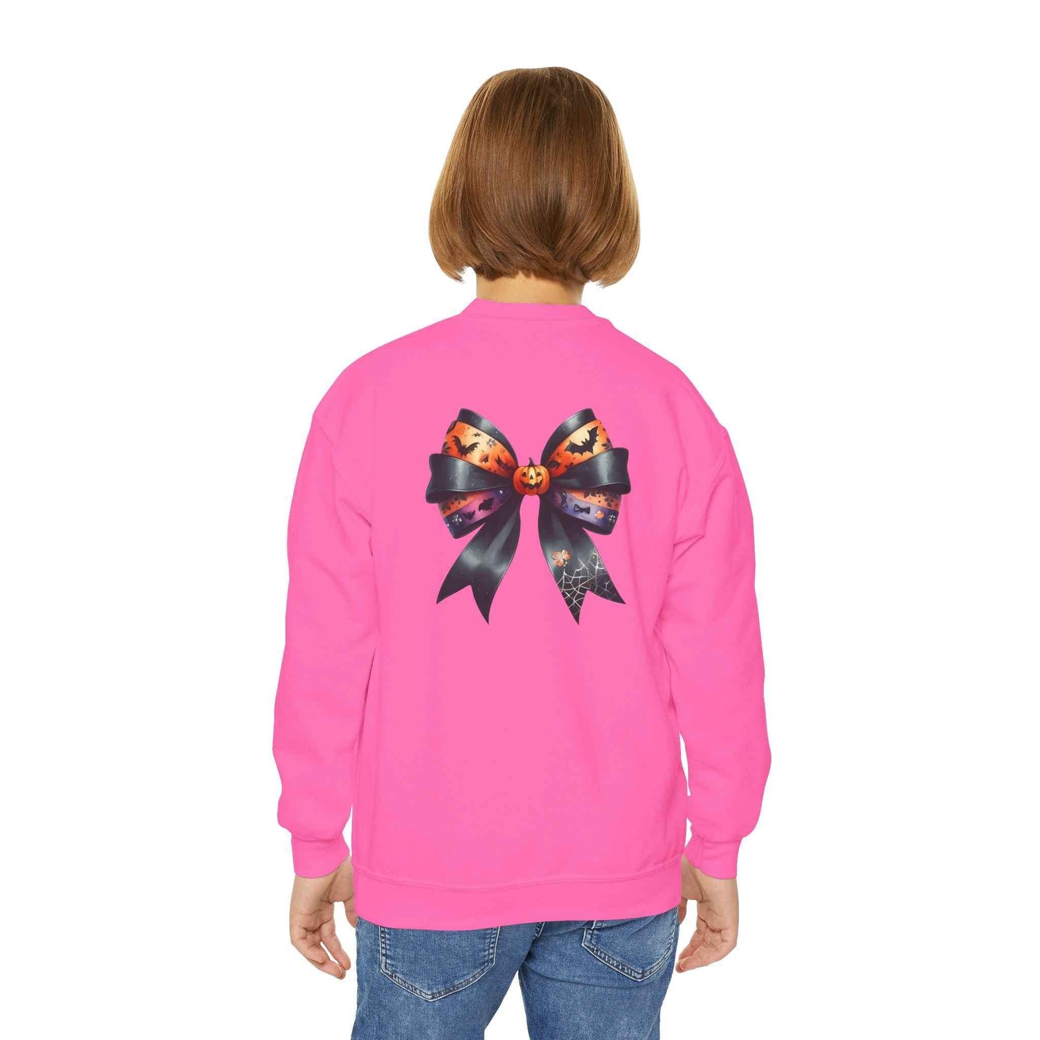 Spooky Mama Sweatshirt - Youth Crewneck for Halloween Fun
