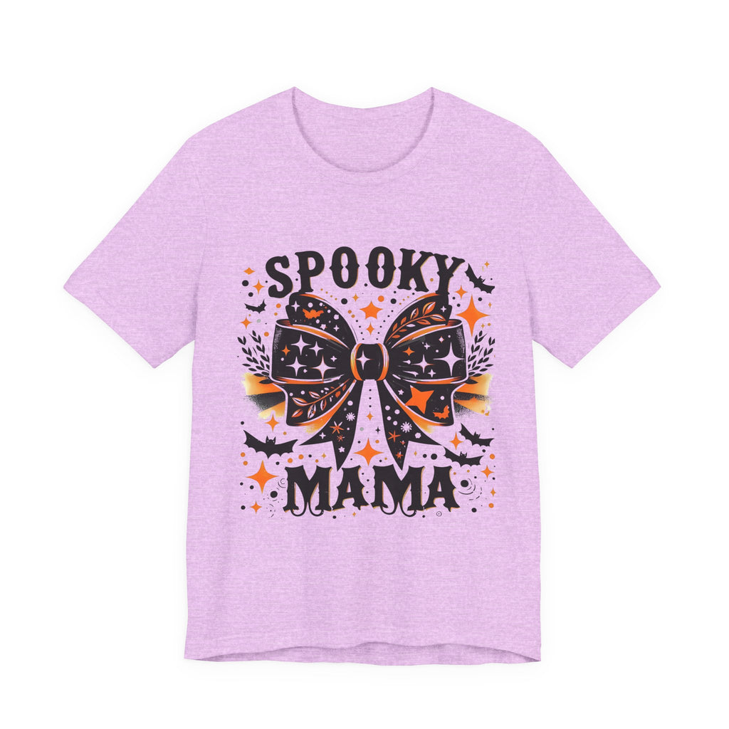 Spooky Mama T-Shirt - Unisex Jersey Tee for Halloween, Family Events, Gifts for Moms, Autumn Fashion, Casual Wear