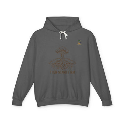 Inspirational Lightweight Hoodie for Men and Women - Then Stand Firm