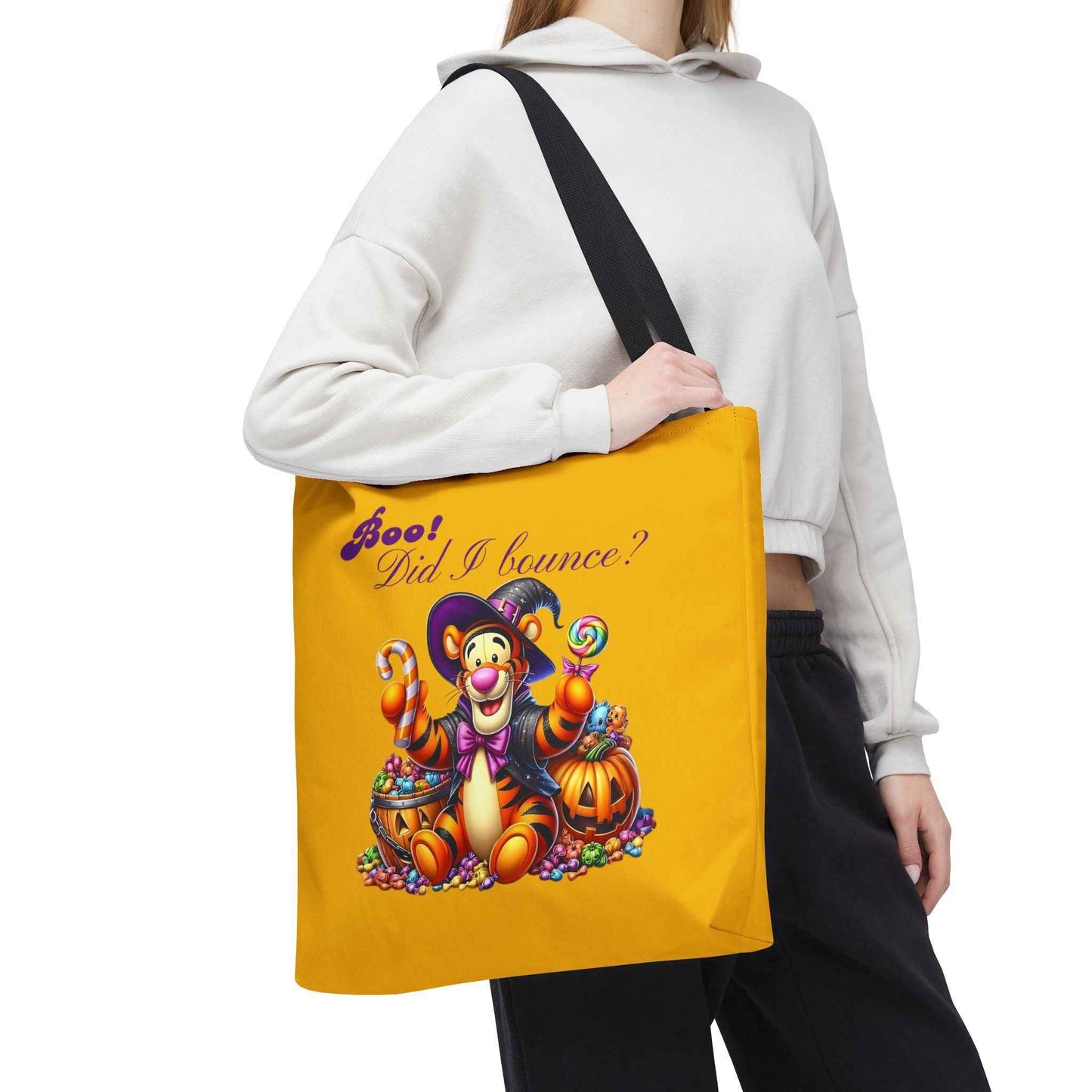 Halloween Tote Bag - Boo! Did I Bounce? Fun Trick or Treat Bag, Cute Gift for Halloween Lovers, Seasonal Shopping Bag, Fall Decor