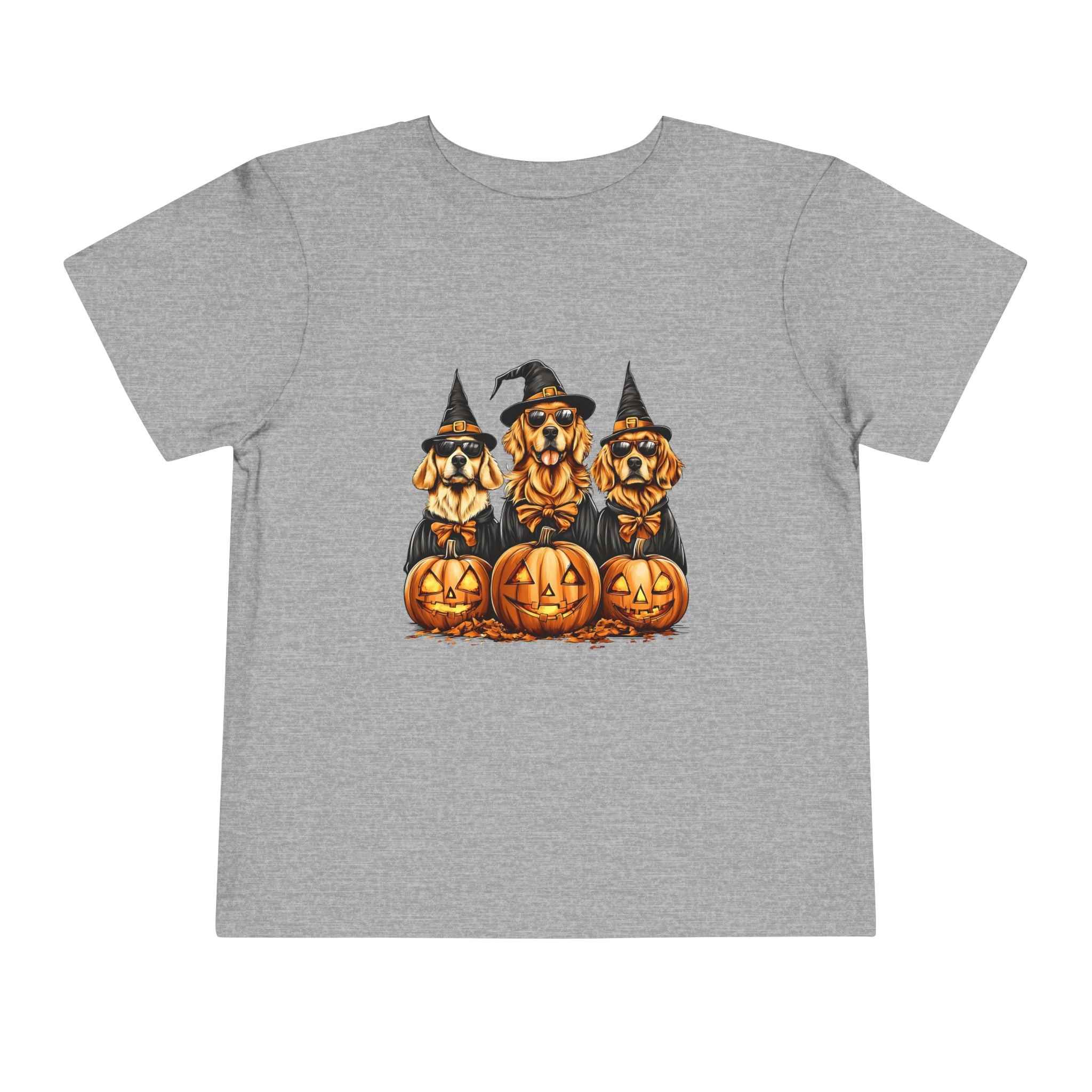 Halloween Puppy Witch Tee - Cute Toddler Shirt for Kids' Halloween Fun