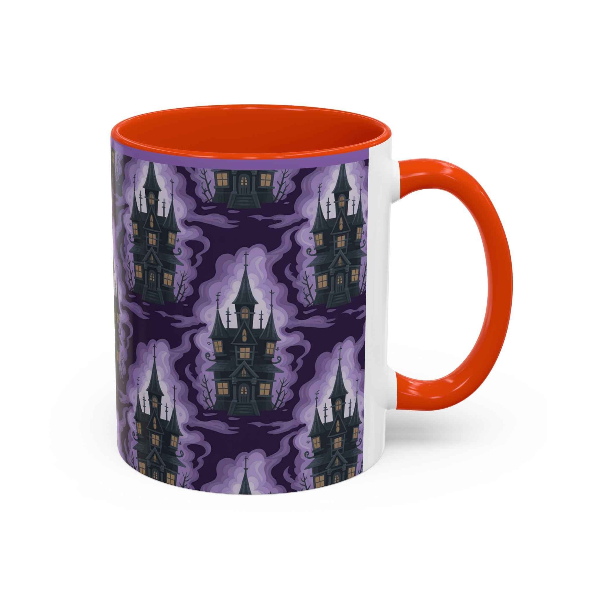 Haunted Castle Coffee Mug - Gothic Halloween Drinkware for Spooky Sips