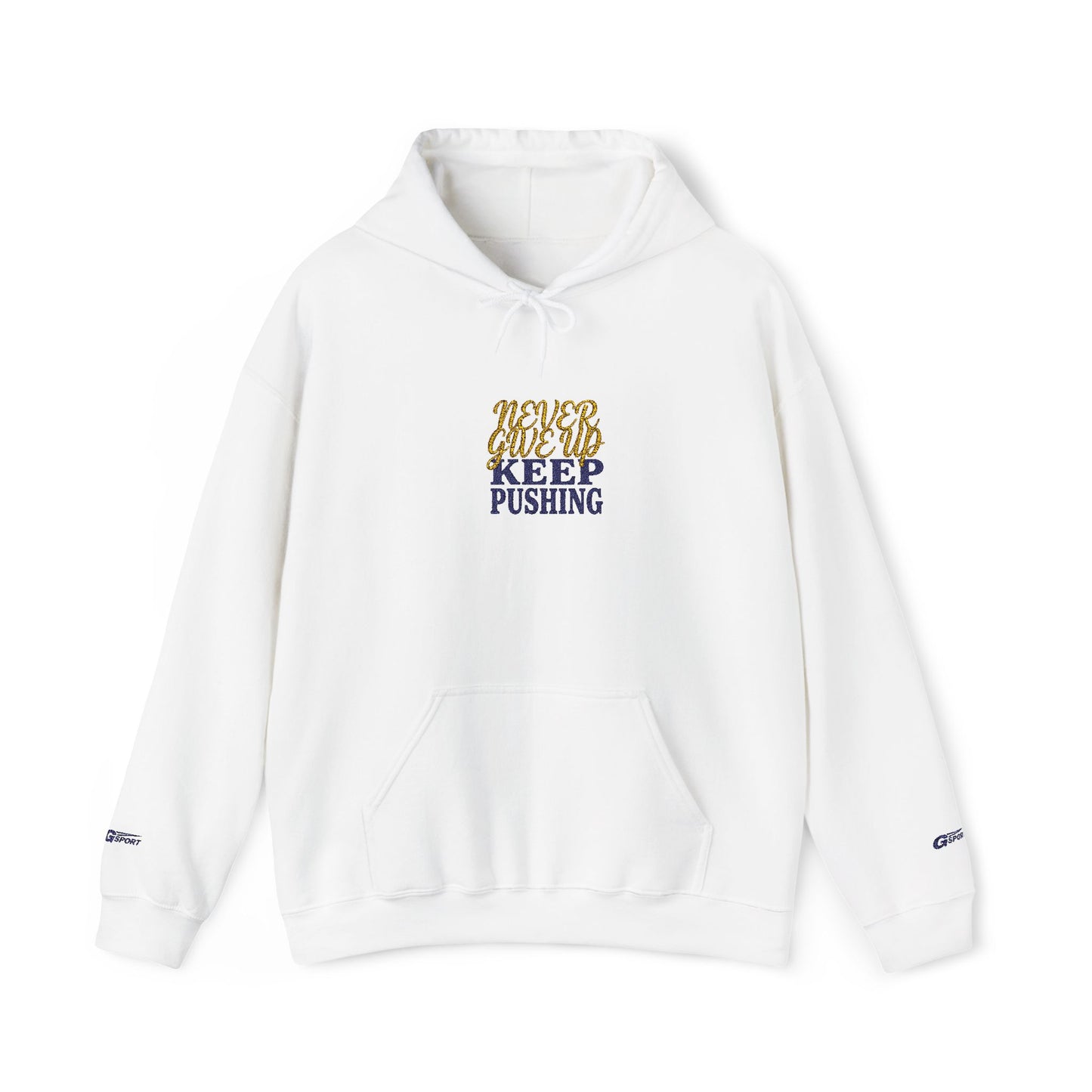 Keep Pushing Hoodie - Motivational Tiger Graphic Pullover for Inspiration - Ghita Shop