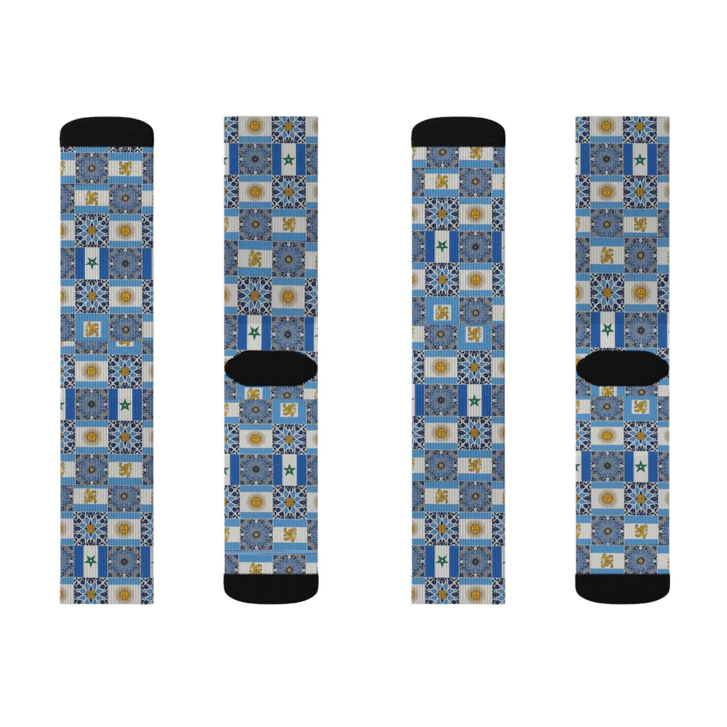 Morocco Argentina Patterned Socks - Limited Edition U20 World Cup Supporter Collection