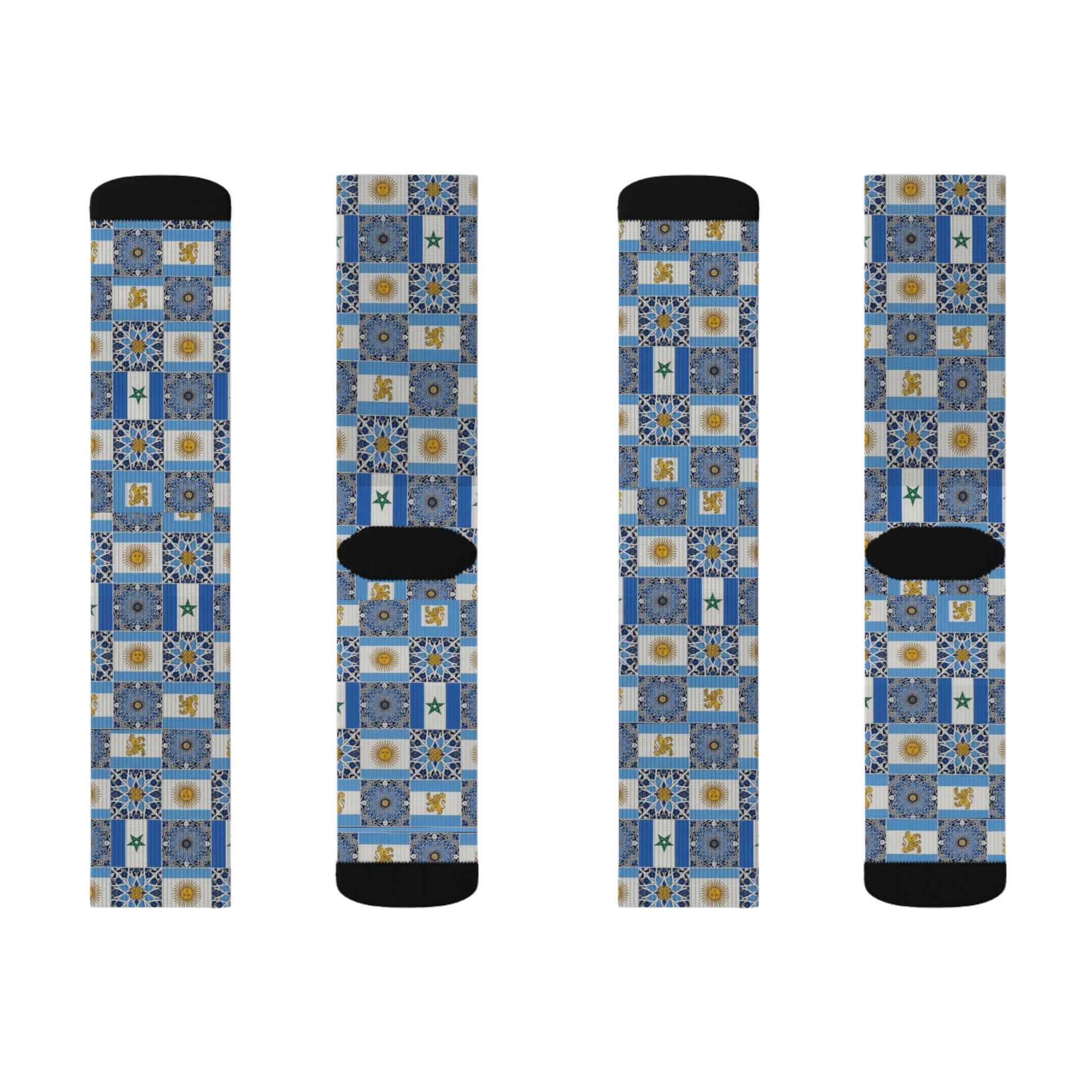 Morocco Argentina Patterned Socks - Limited Edition U20 World Cup Supporter Collection