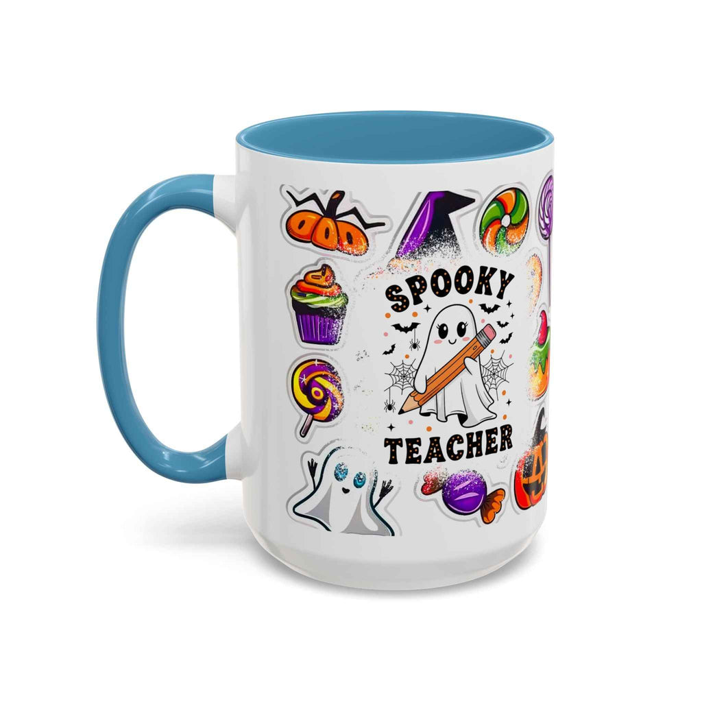 Spooky Teacher Coffee Mug – Adorable Halloween Decor with Cute Ghost Design