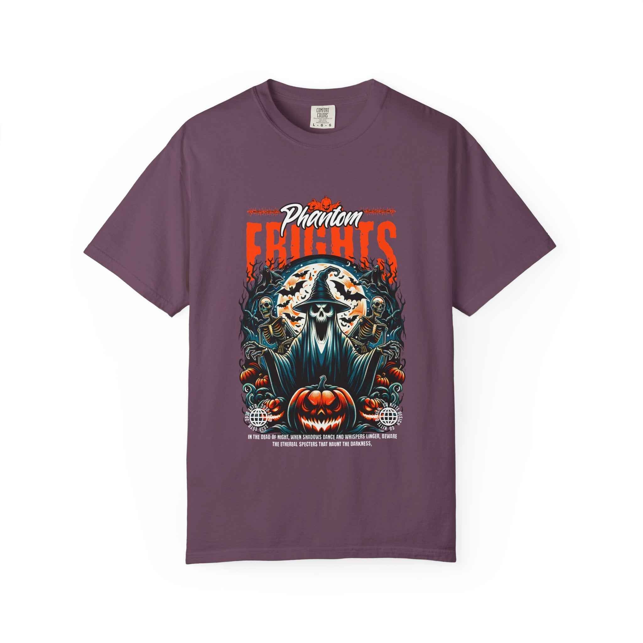 Phantom Frights T-Shirt - Unisex Garment-Dyed Tee for Spooky Seasons