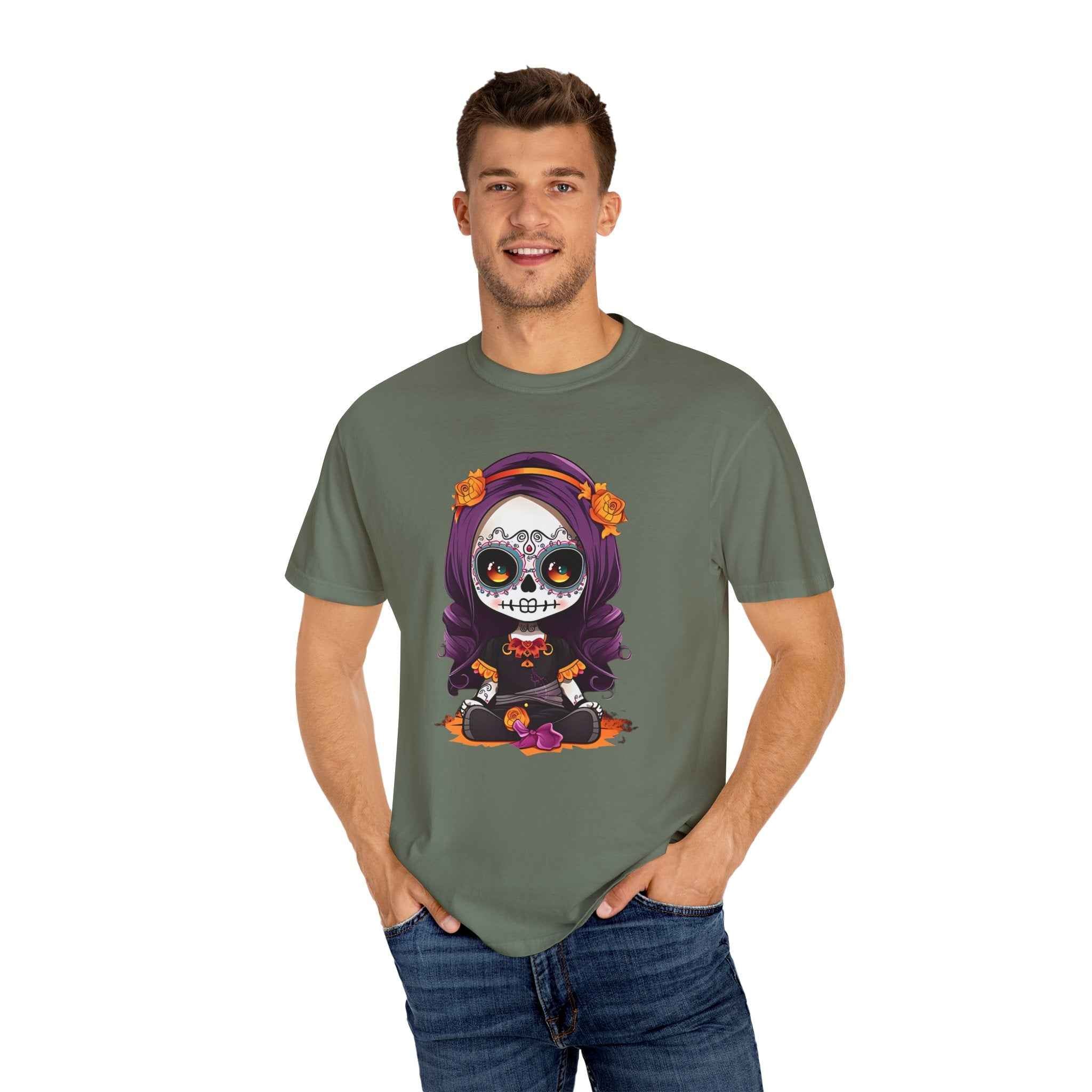 Dia de los Muertos T-Shirt - Vibrant Halloween Casual Wear