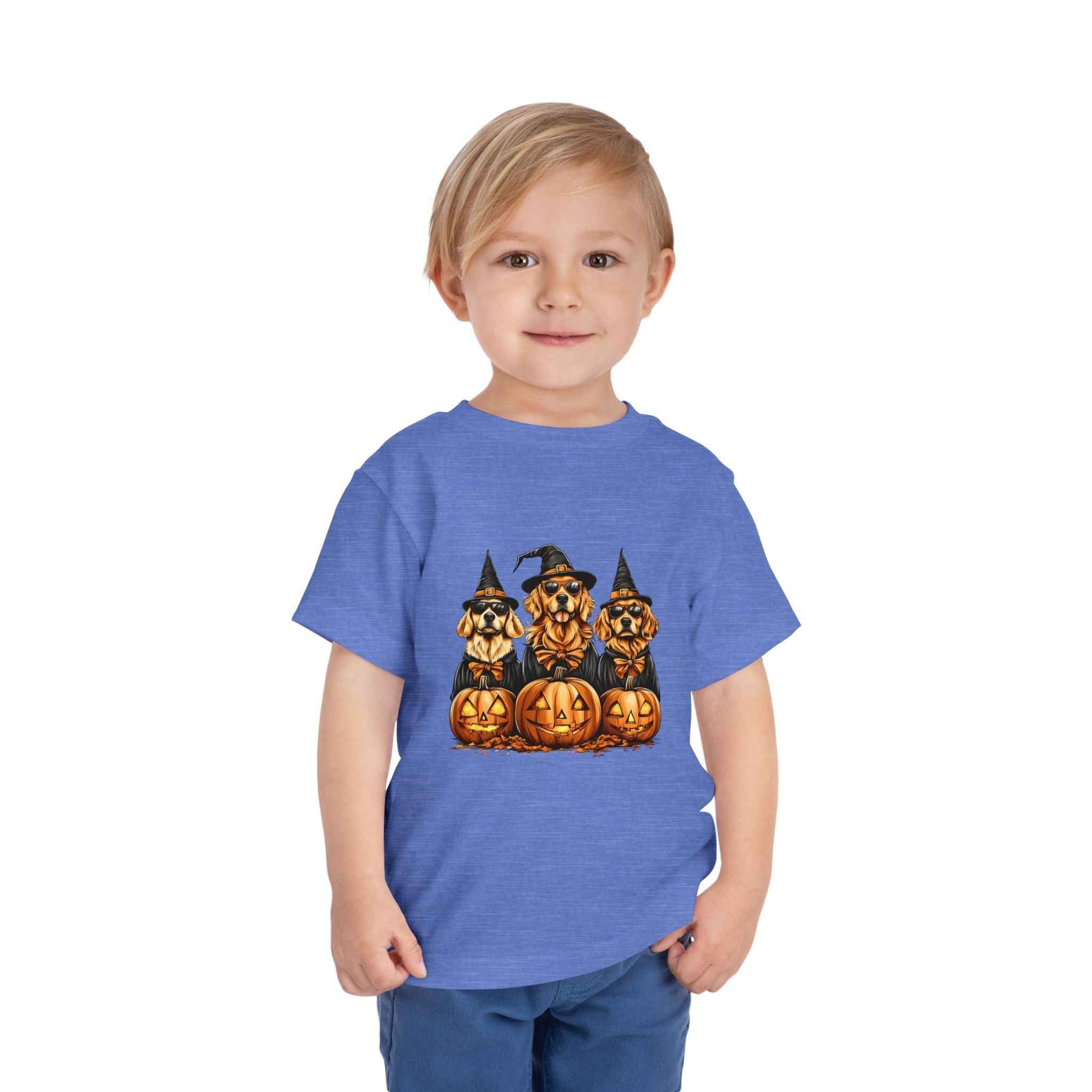 Halloween Puppy Witch Tee - Cute Toddler Shirt for Kids' Halloween Fun