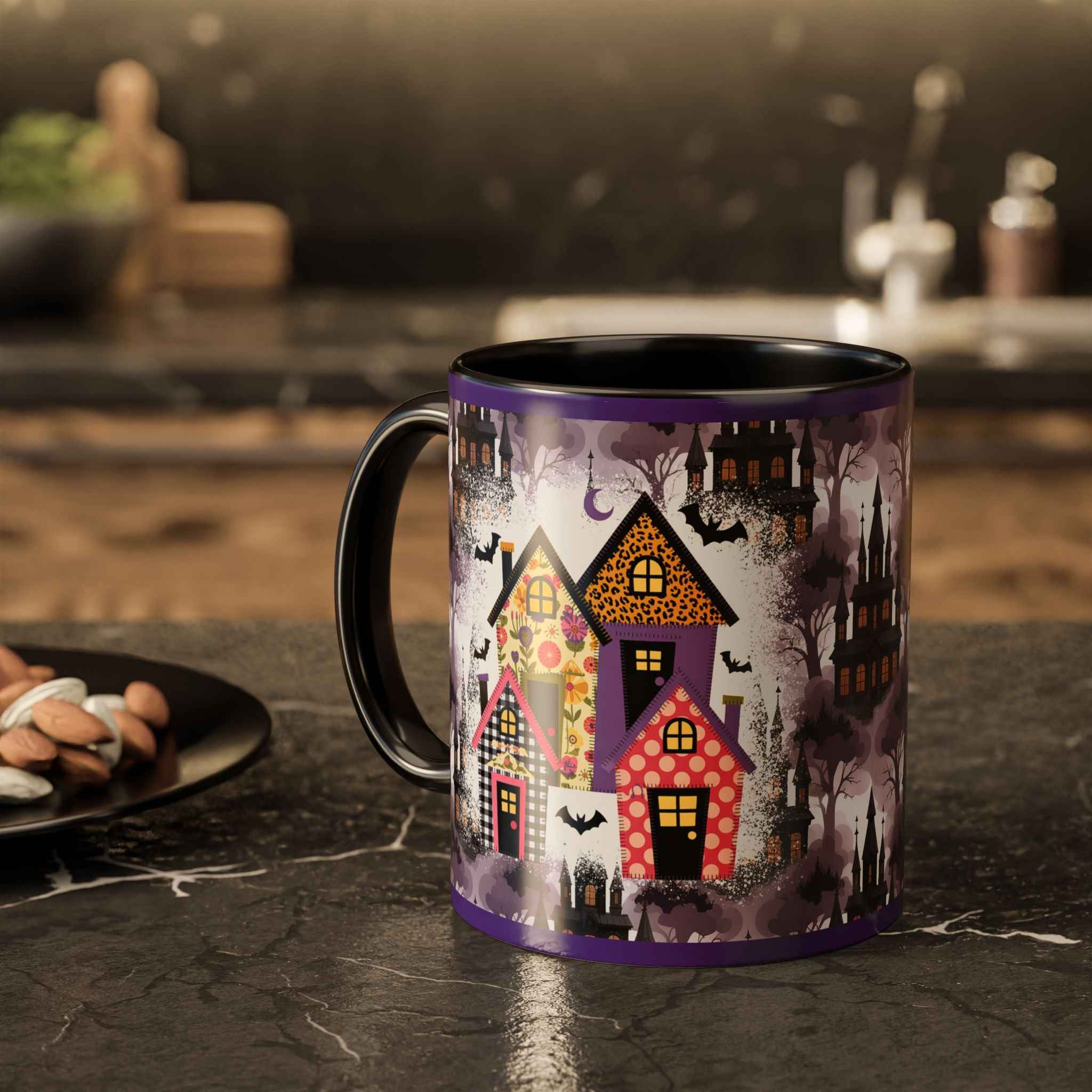 Colorful Halloween Mugs - Unique Witch-Themed Coffee Cup for Spooky Autumn Gifts