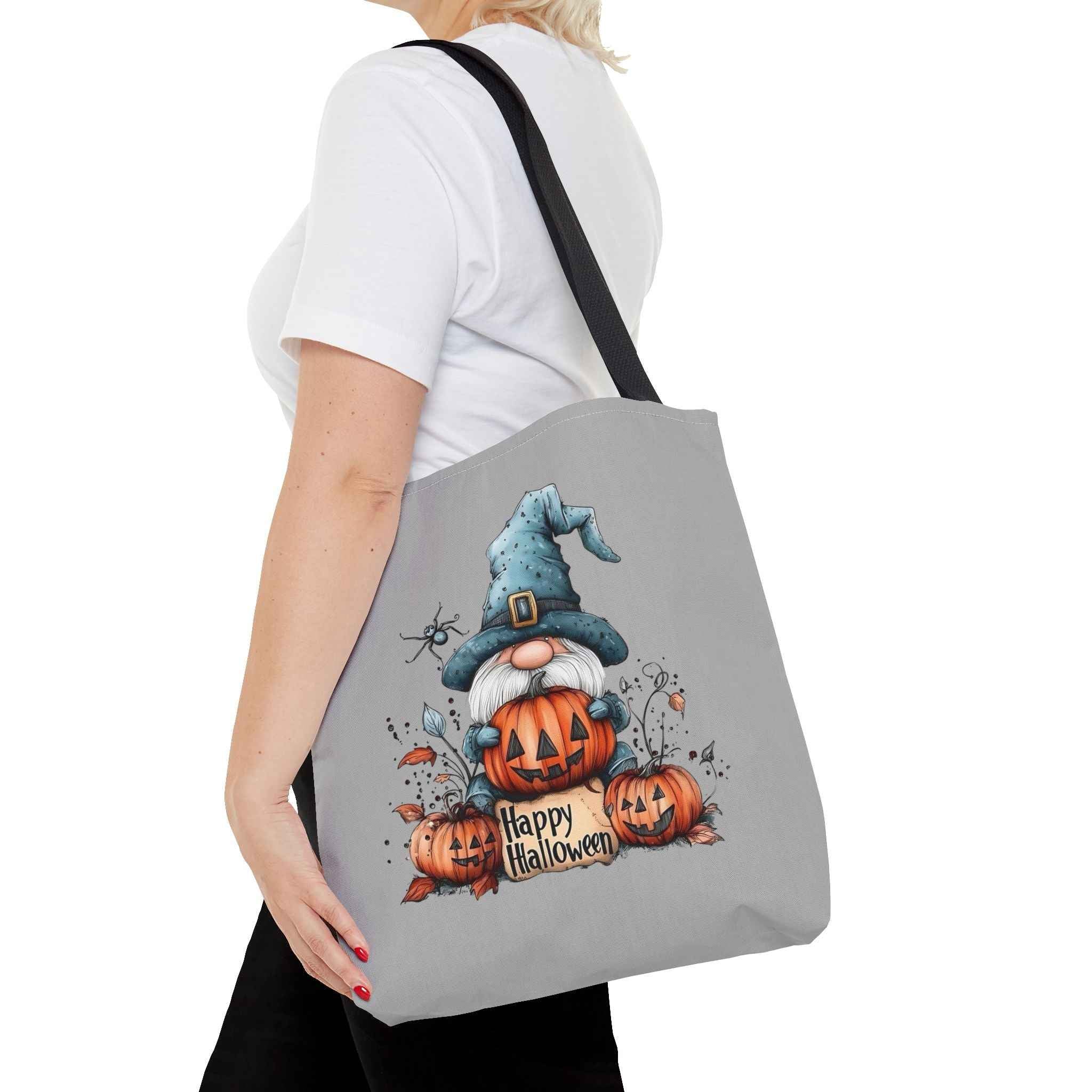 Halloween Mini Tote Bag - Spooky Pumpkin Design for Trick or Treating