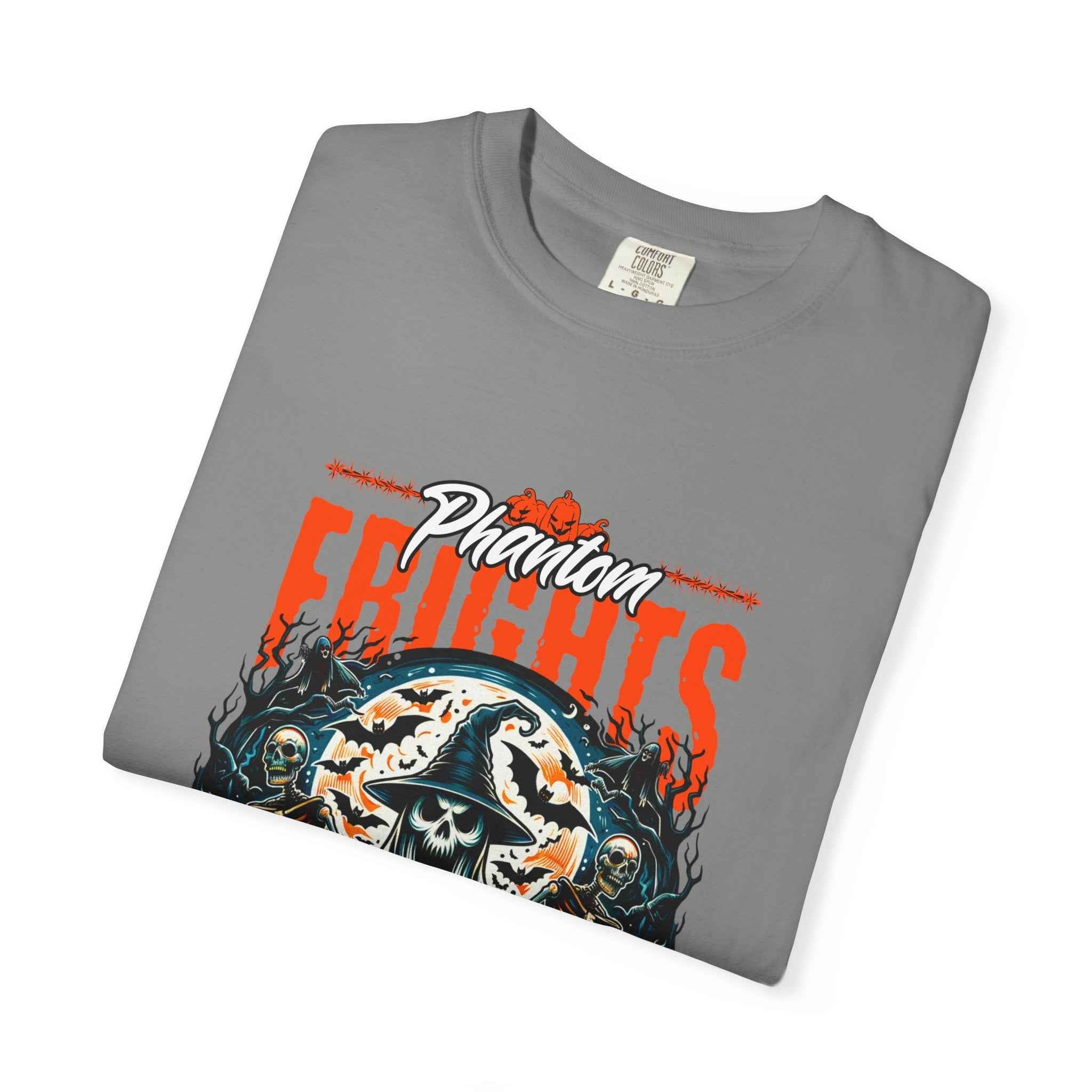 Phantom Frights T-Shirt - Unisex Garment-Dyed Tee for Spooky Seasons