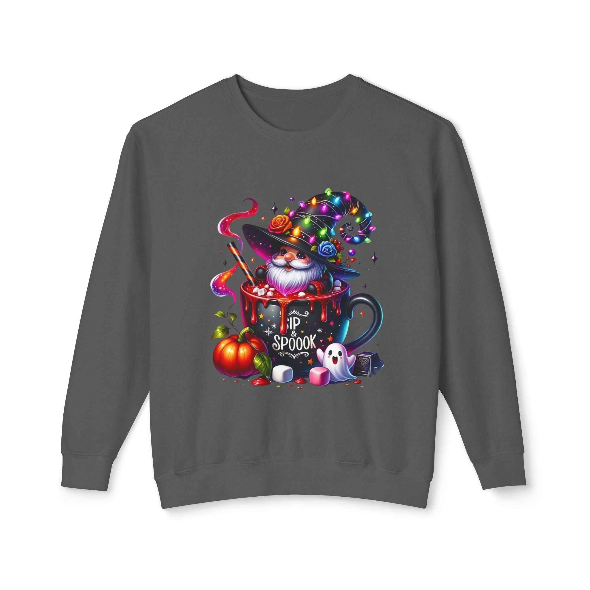 Spooky Cat Sweatshirt - Unisex Crewneck for Cat Lovers | Unique Autumn Apparel