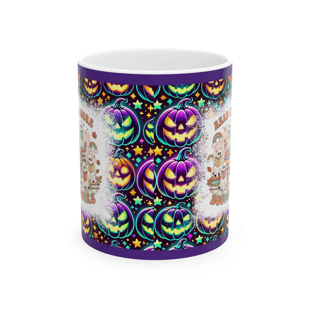Spooky Halloween Mug - Ceramic Pumpkin Decor, 11oz & 15oz, Perfect for Fall, Coffee Lovers & Halloween Gifts