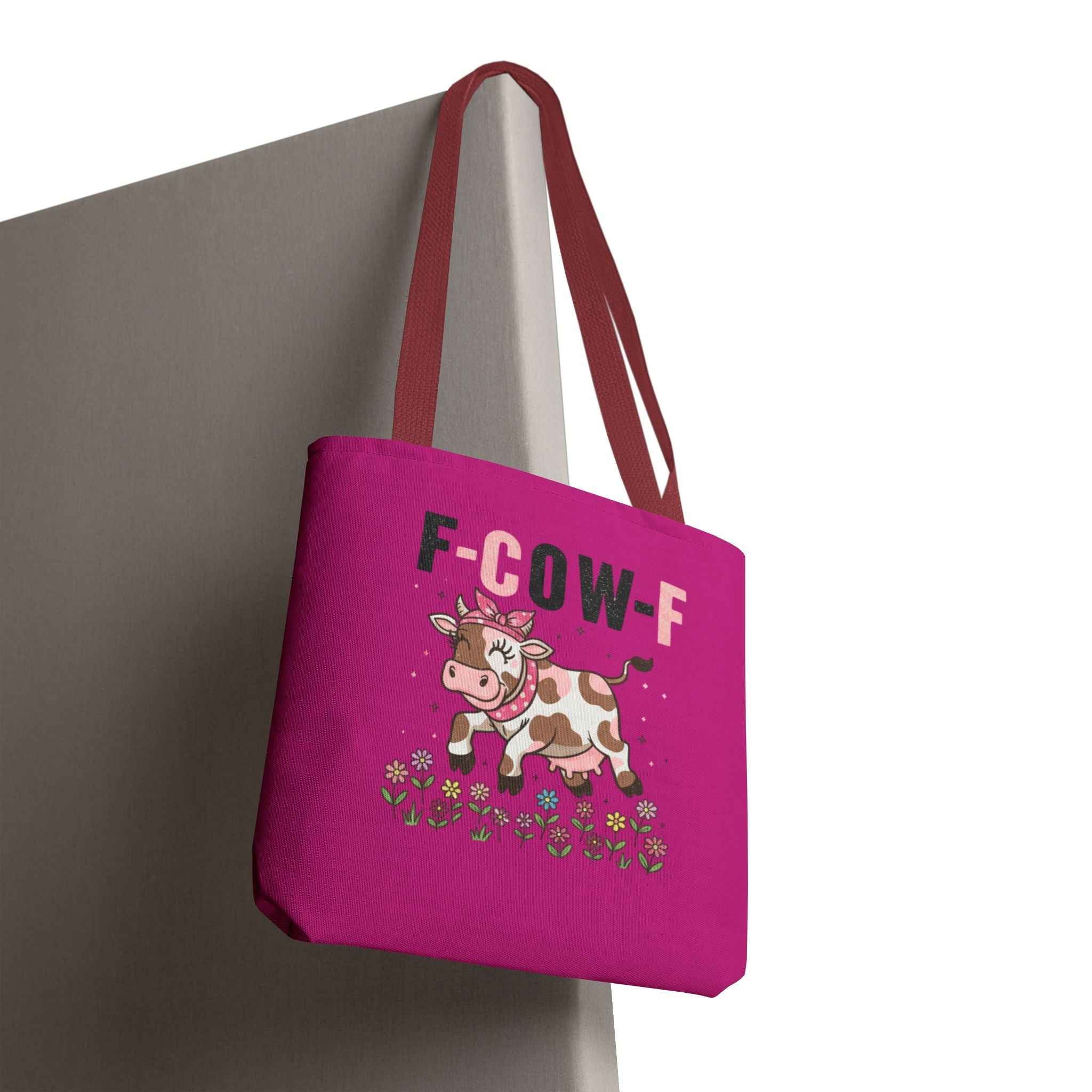 Cow Print Tote Bag - Stylish Farmhouse Chic for Animal Lovers