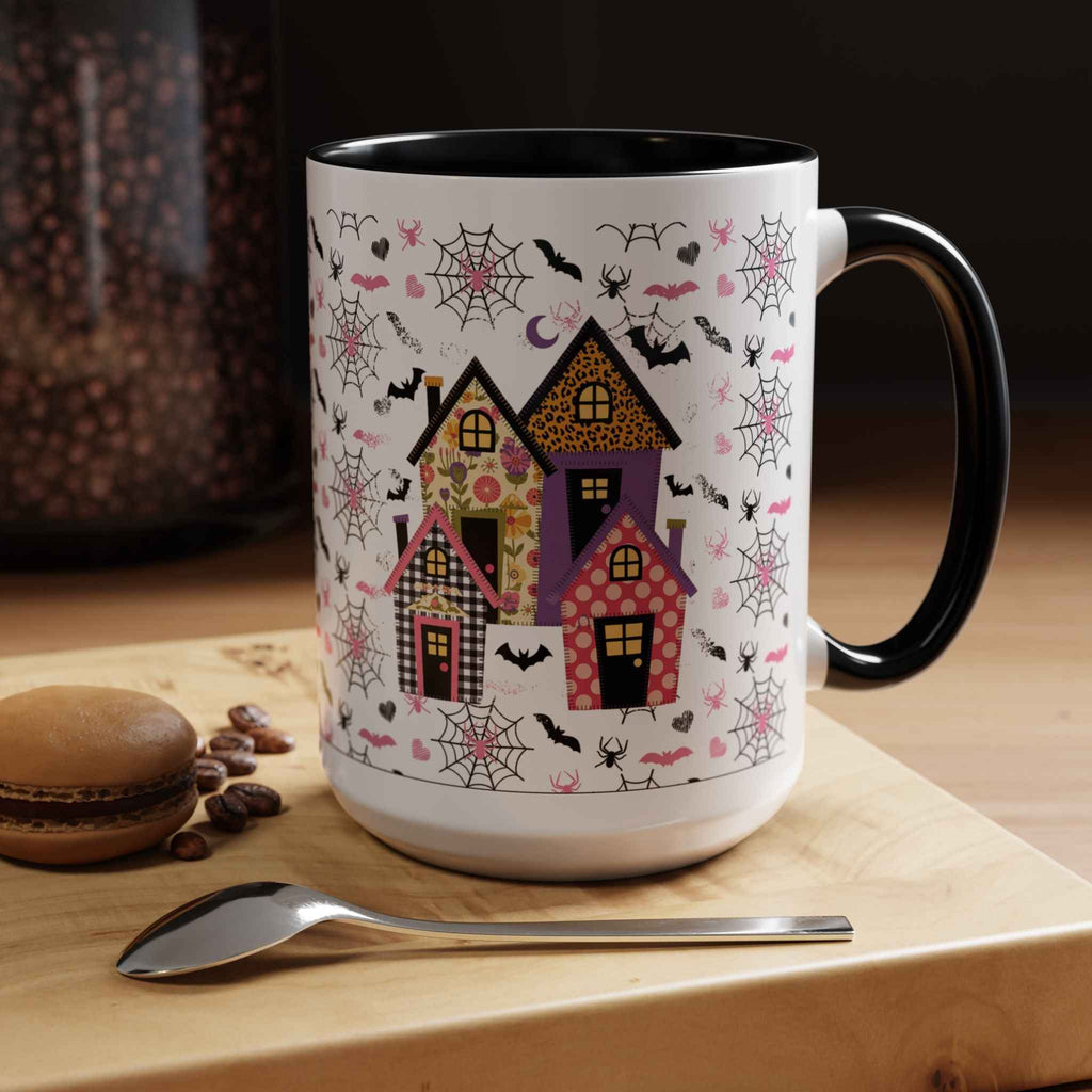 Halloween Coffee Mug | Spooky House Design, Perfect Fall Decor and Witchy Gifts for Autumn Celebrations and Cozy Nights