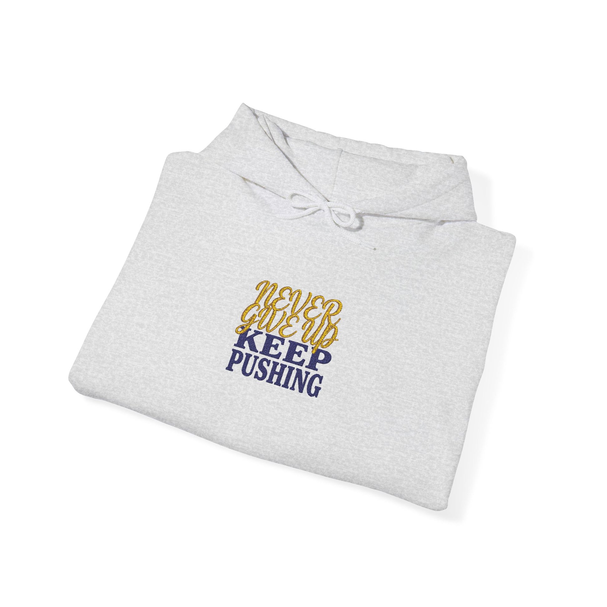 Keep Pushing Hoodie - Motivational Tiger Graphic Pullover for Inspiration - Ghita Shop