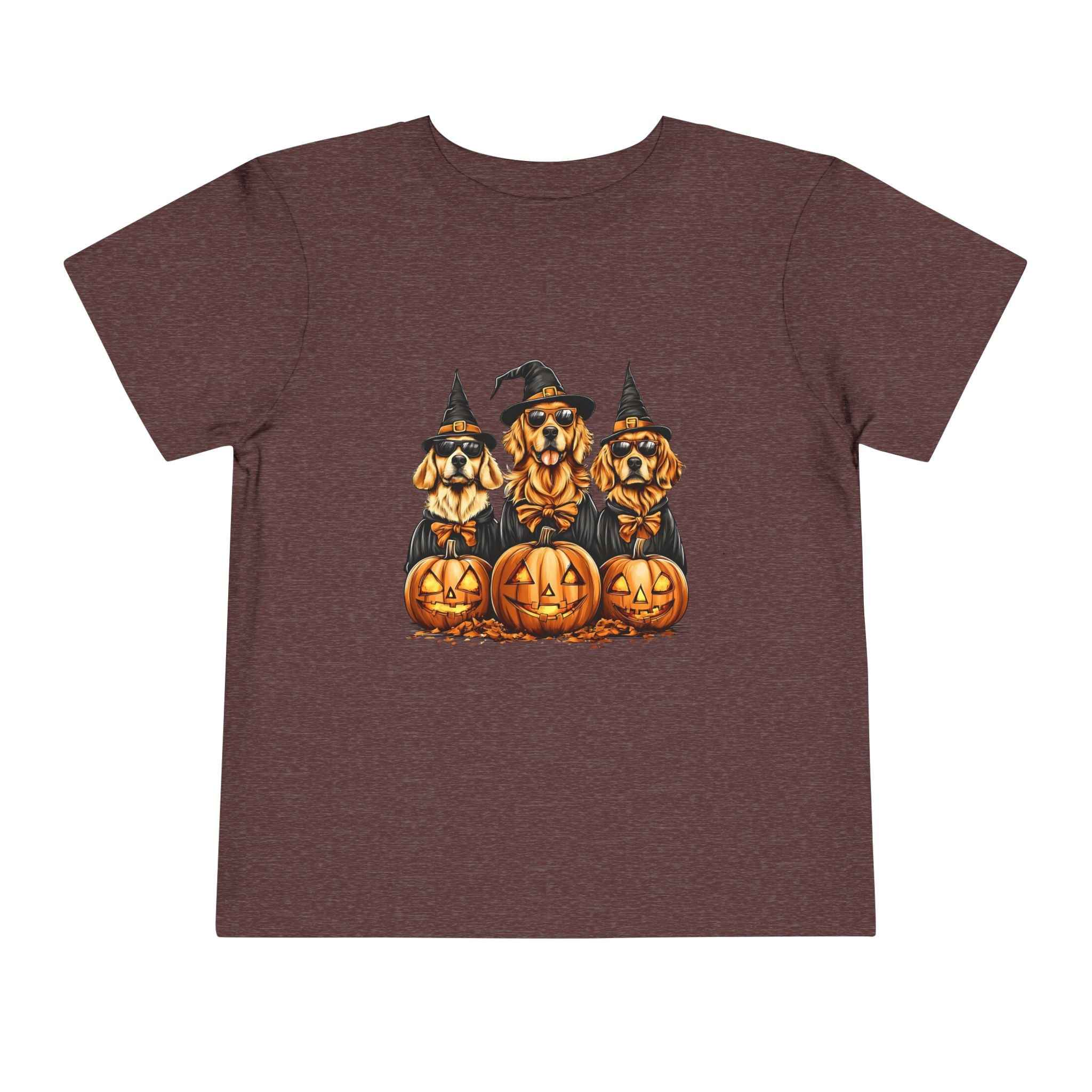 Halloween Puppy Witch Tee - Cute Toddler Shirt for Kids' Halloween Fun