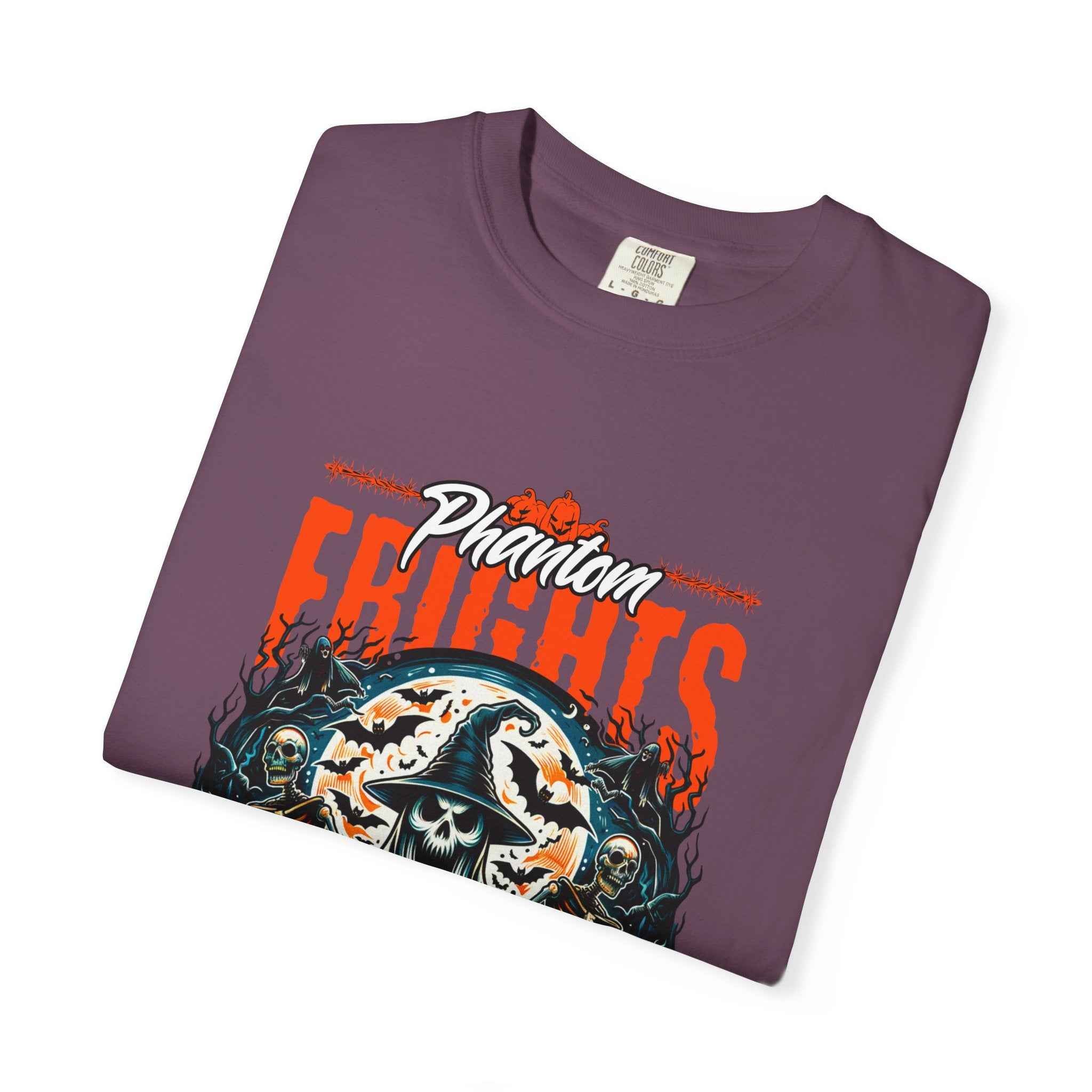 Phantom Frights T-Shirt - Unisex Garment-Dyed Tee for Spooky Seasons