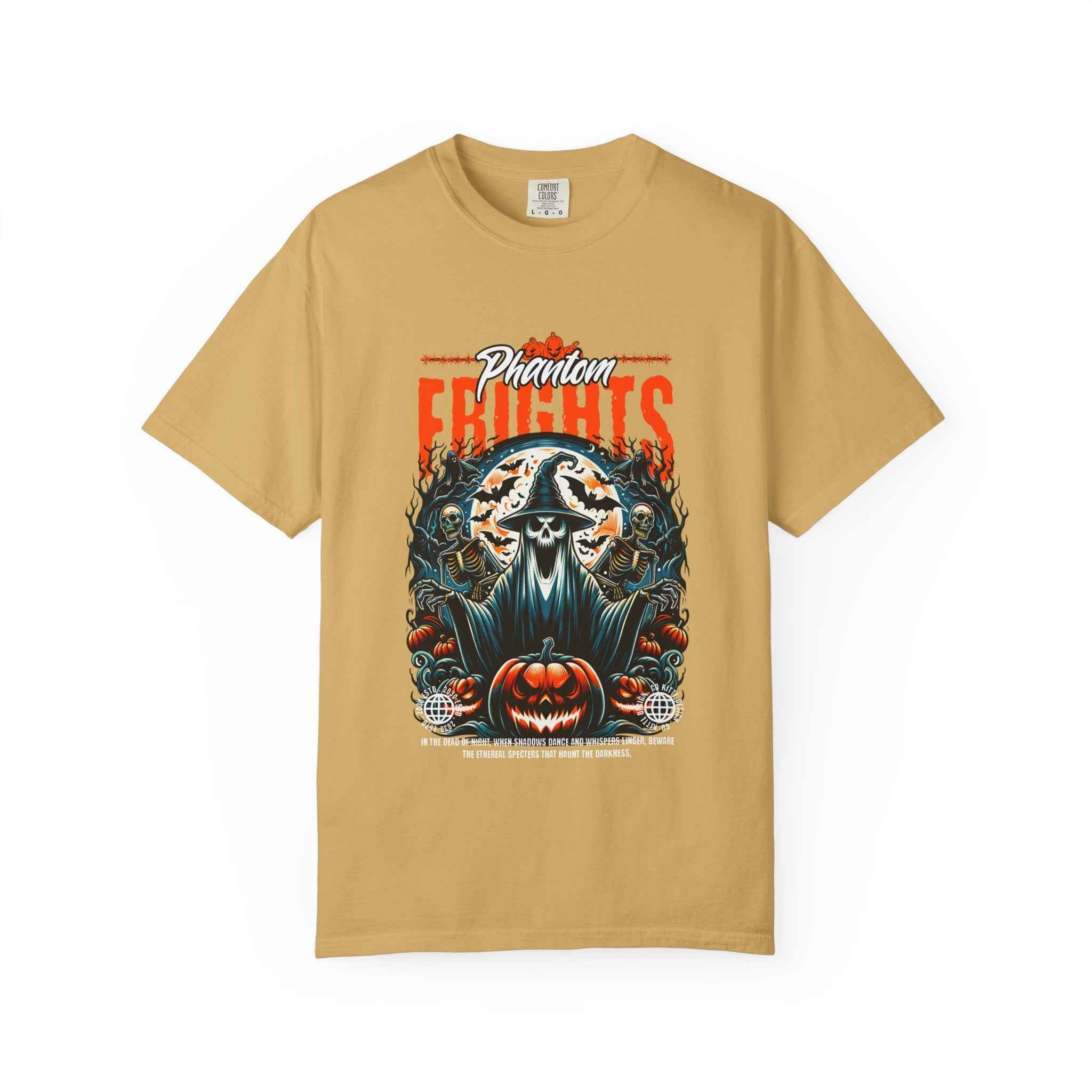 Phantom Frights T-Shirt - Unisex Garment-Dyed Tee for Spooky Seasons