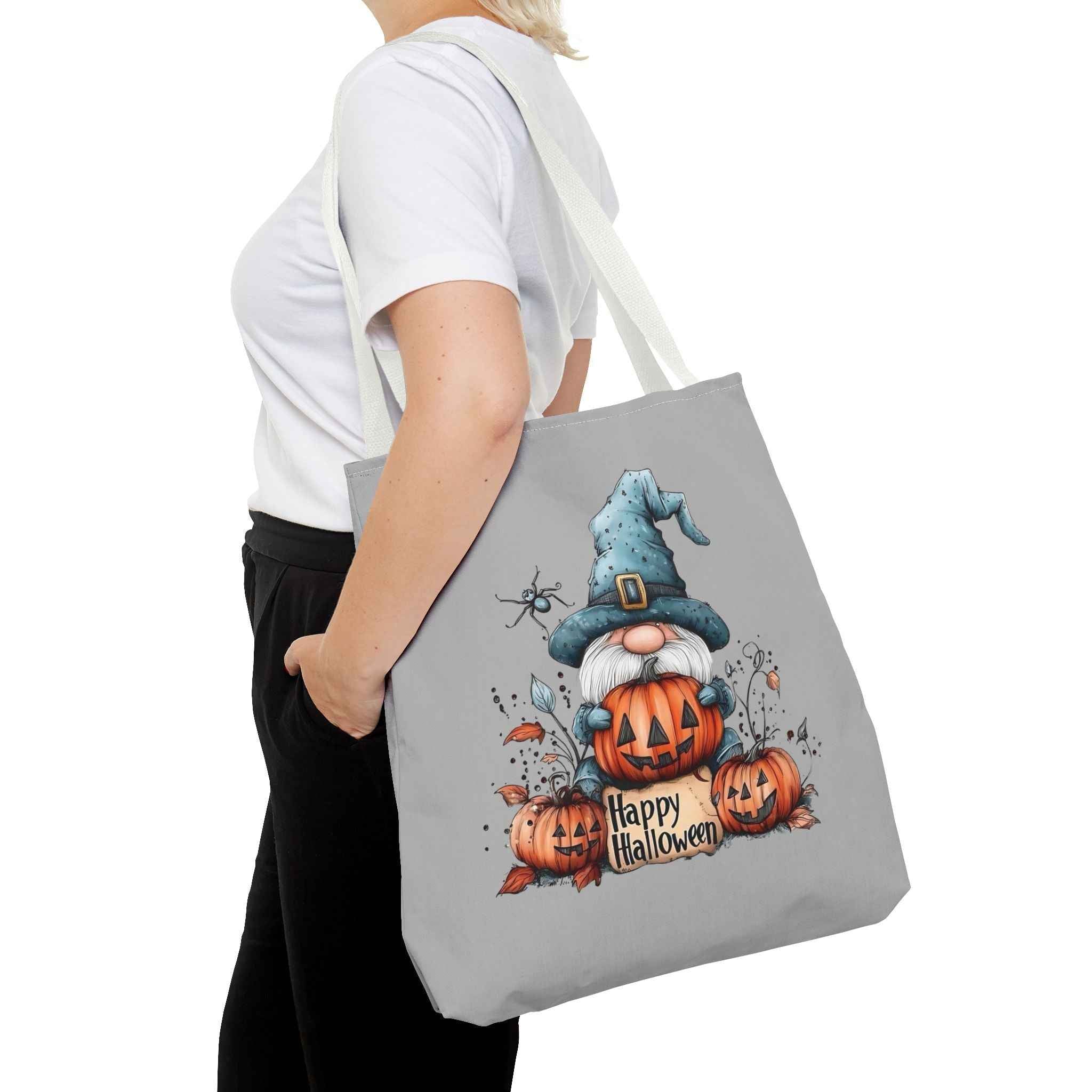 Halloween Mini Tote Bag - Spooky Pumpkin Design for Trick or Treating