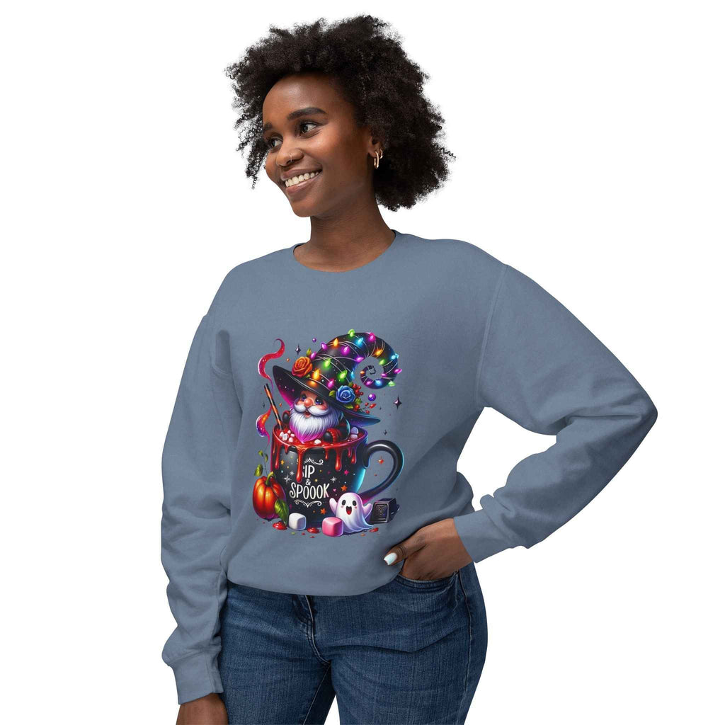 Spooky Cat Sweatshirt - Unisex Crewneck for Cat Lovers | Unique Autumn Apparel