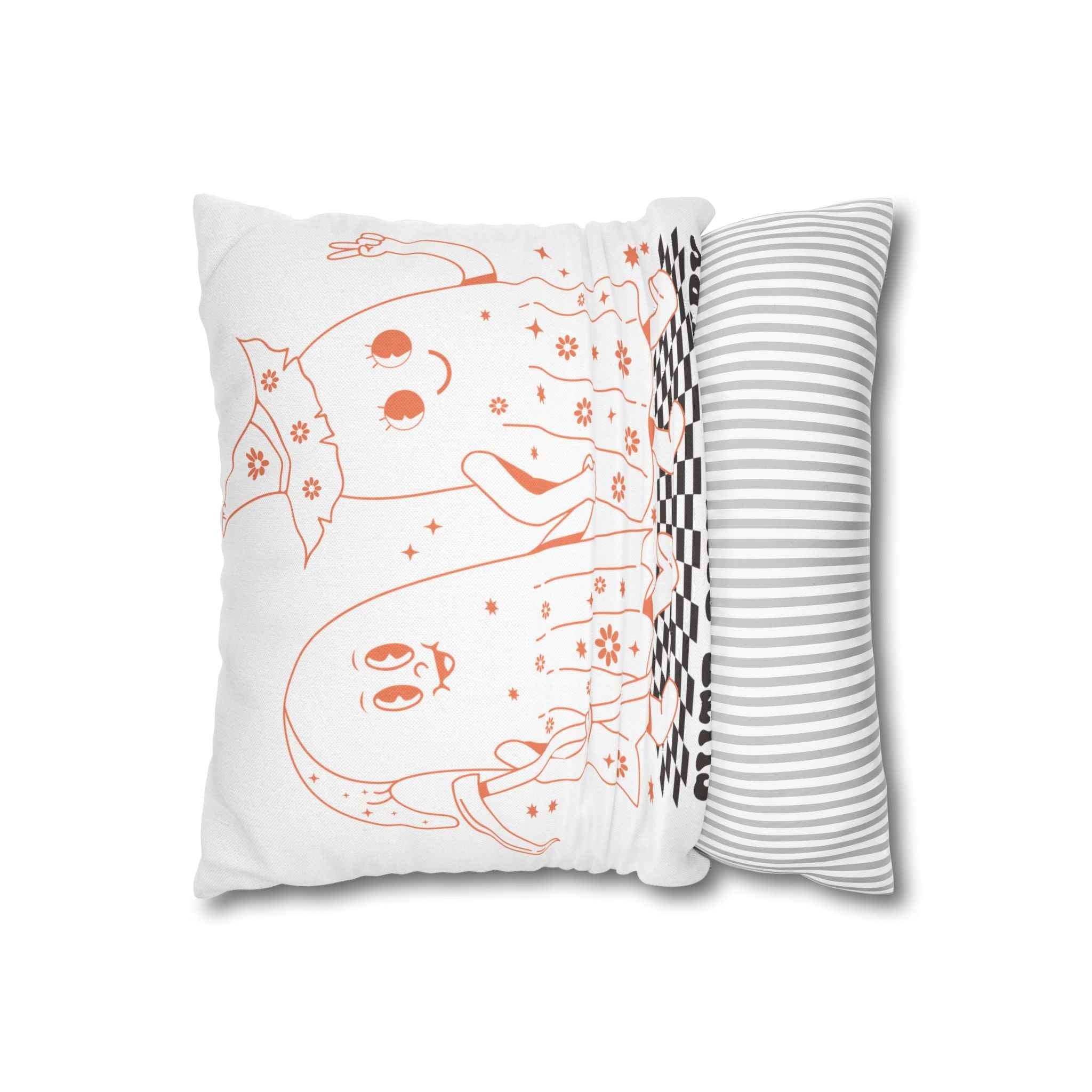 Cute Ghost Halloween Pillowcase for Cozy Fall Home Decor and Spooky Party Vibes