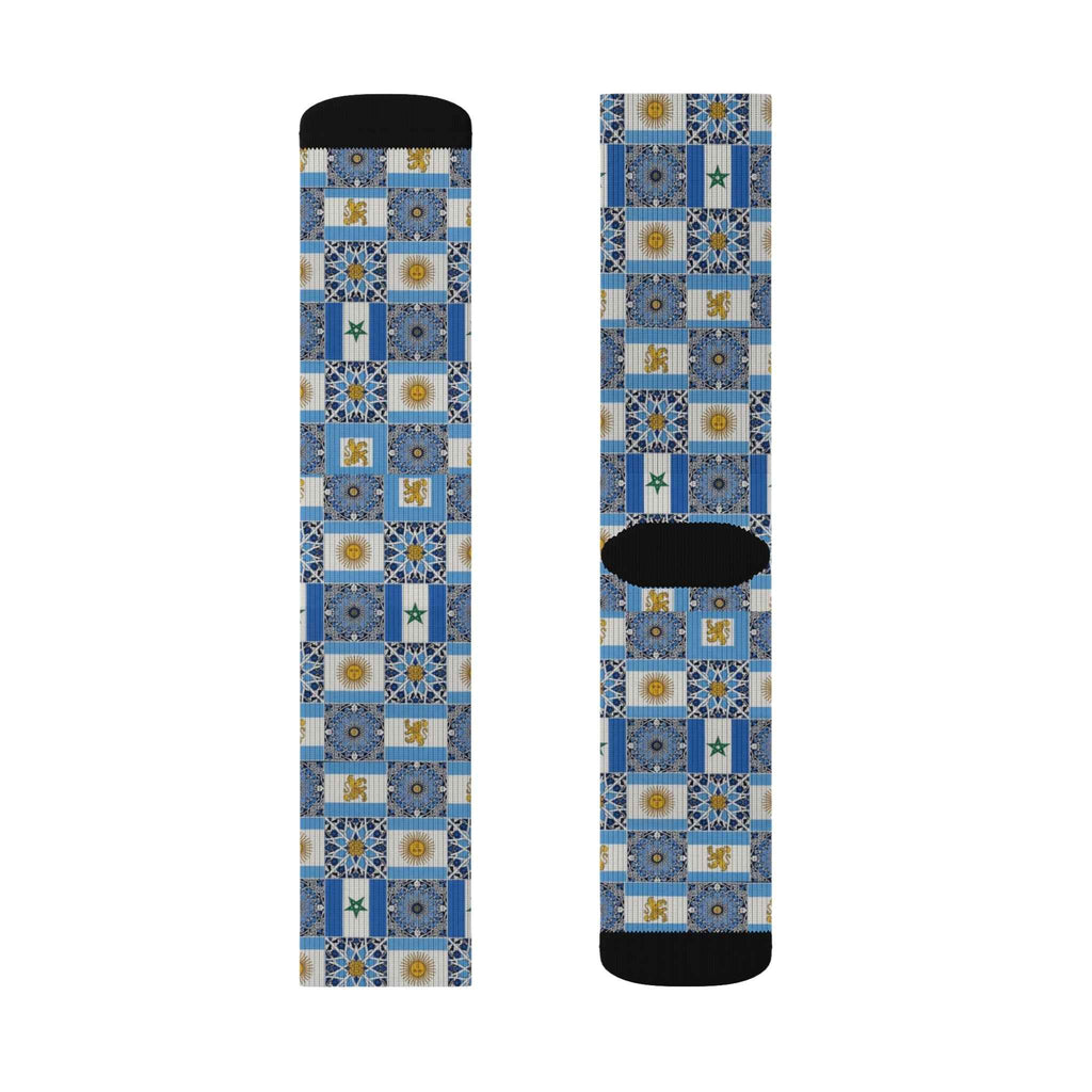 Morocco Argentina Patterned Socks - Limited Edition U20 World Cup Supporter Collection