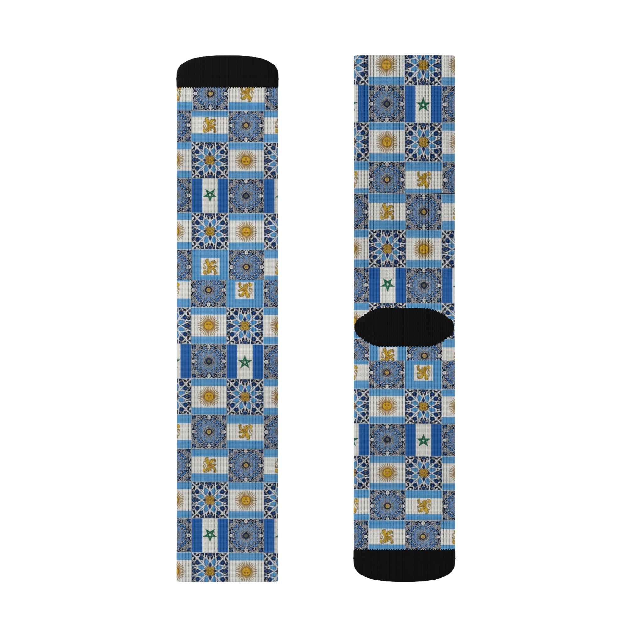 Morocco Argentina Patterned Socks - Limited Edition U20 World Cup Supporter Collection
