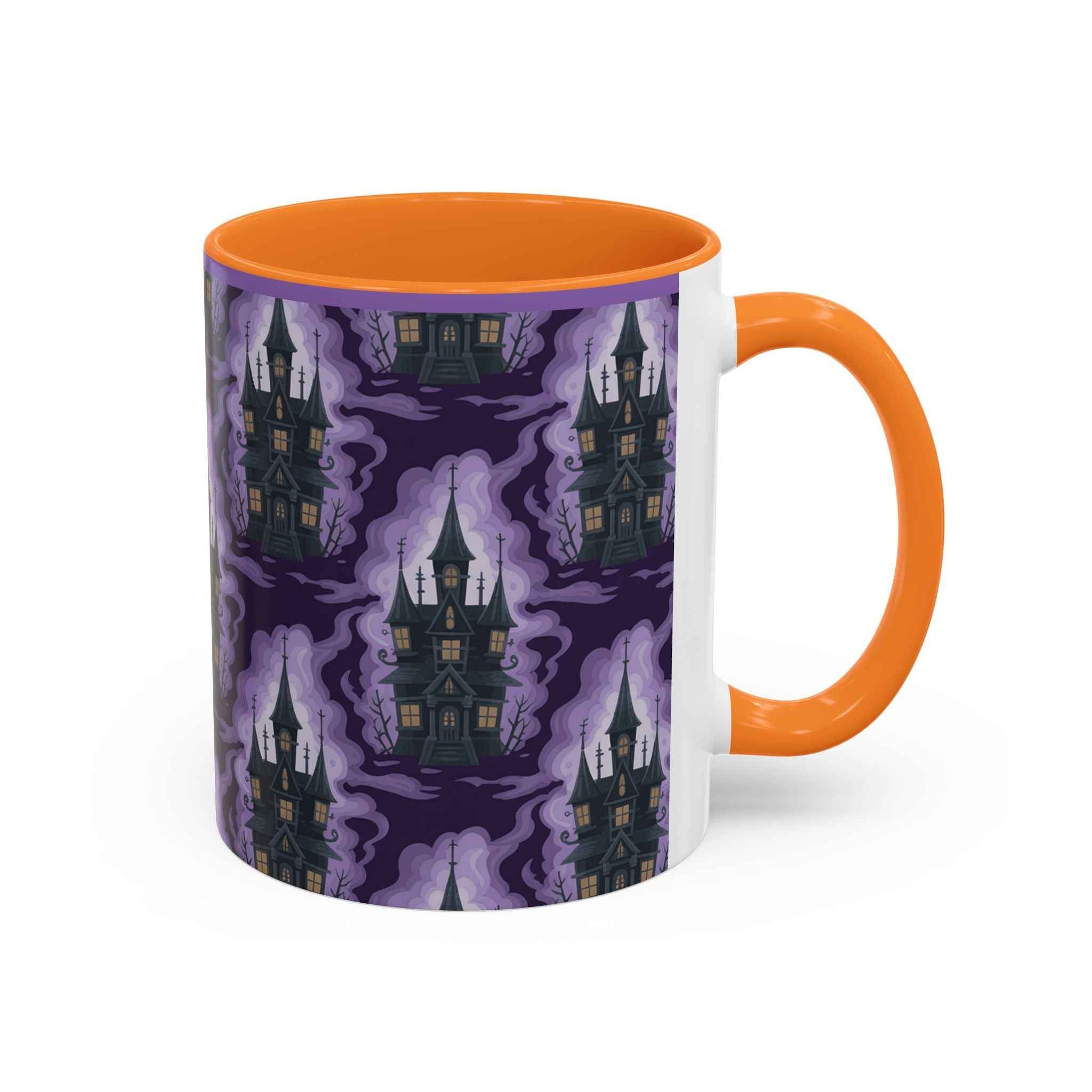 Haunted Castle Coffee Mug - Gothic Halloween Drinkware for Spooky Sips