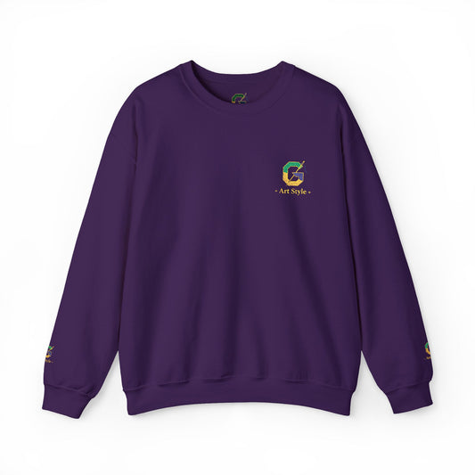 Mardi Gras Fleur-de-Lis Sweatshirt - Ghita G Crewneck Fashion - Ghita Shop