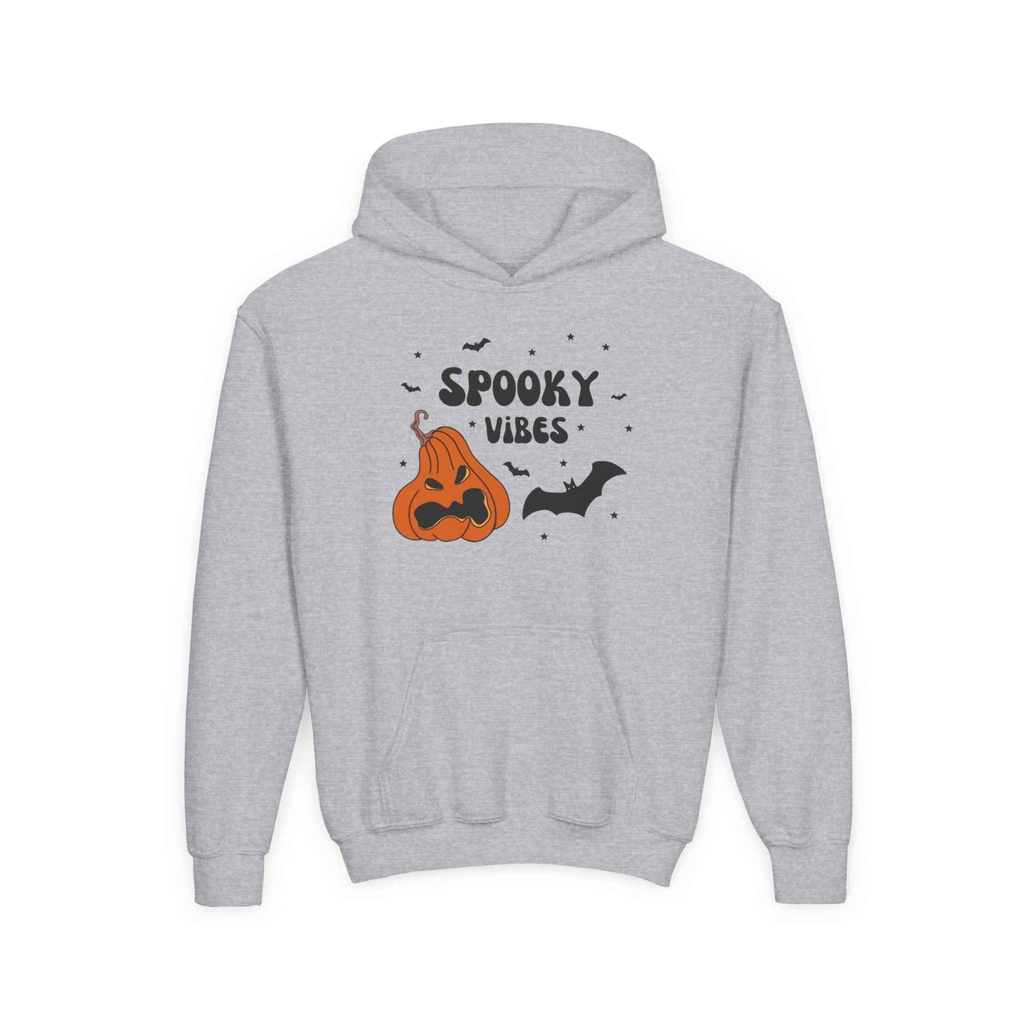 Spooky Vibes Hoodie for Kids - Cute Halloween Sweatshirt Youth Hoodie