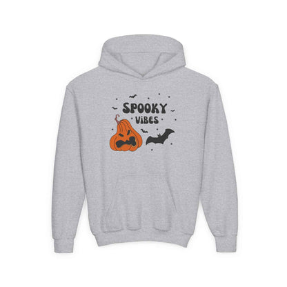 Spooky Vibes Hoodie for Kids - Cute Halloween Sweatshirt Youth Hoodie