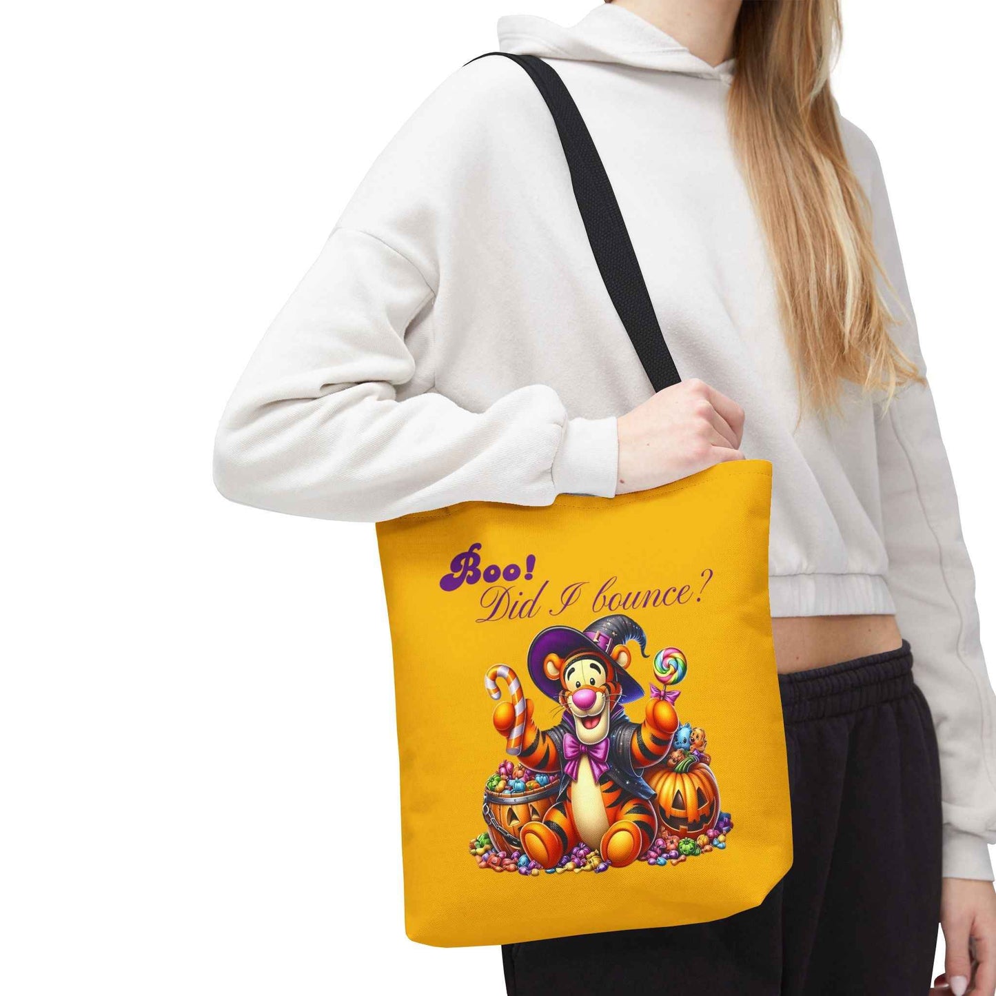 Halloween Tote Bag - Boo! Did I Bounce? Fun Trick or Treat Bag, Cute Gift for Halloween Lovers, Seasonal Shopping Bag, Fall Decor