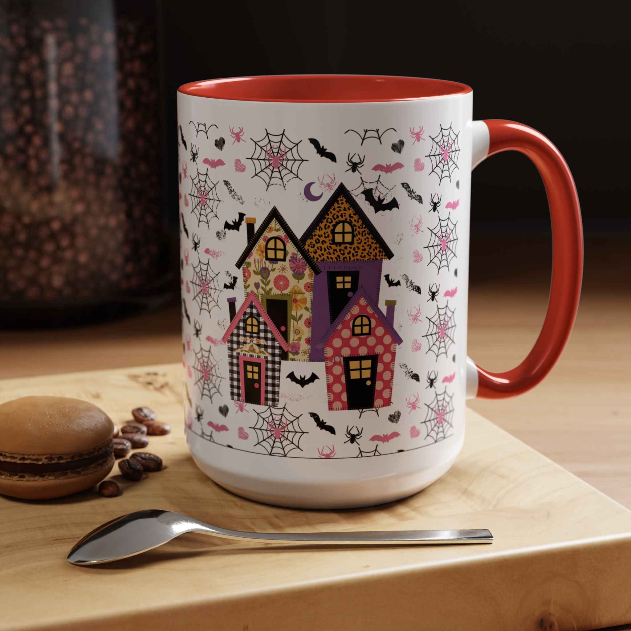 Halloween Coffee Mug | Spooky House Design, Perfect Fall Decor and Witchy Gifts for Autumn Celebrations and Cozy Nights